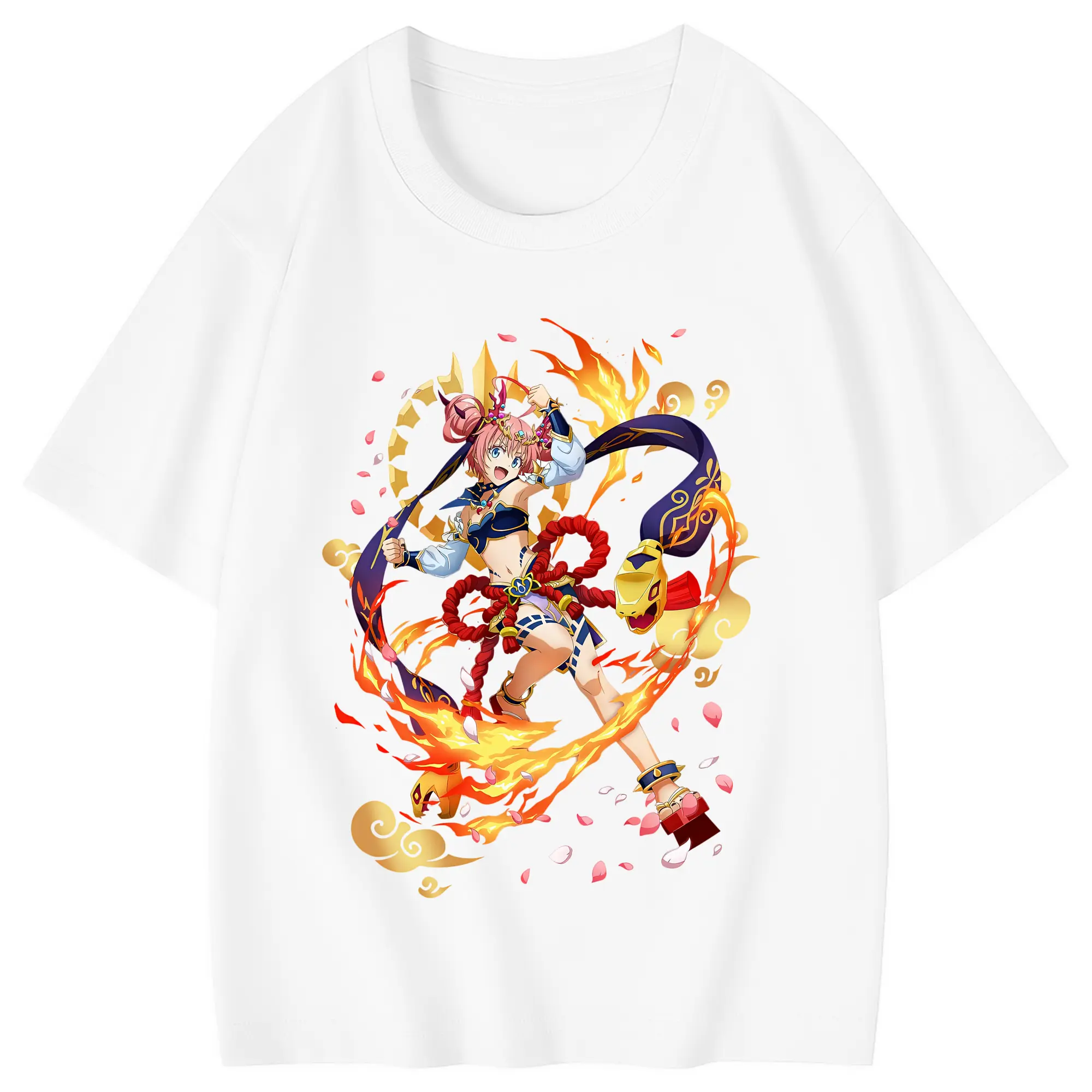 転生したらスライムだった件 グッズ,ミリム・ナーヴァ - 綿100％ キッズTシャツ ・ フロントプリント ・ 快適 通気性 ・ スポーツ カジュアル 散歩用