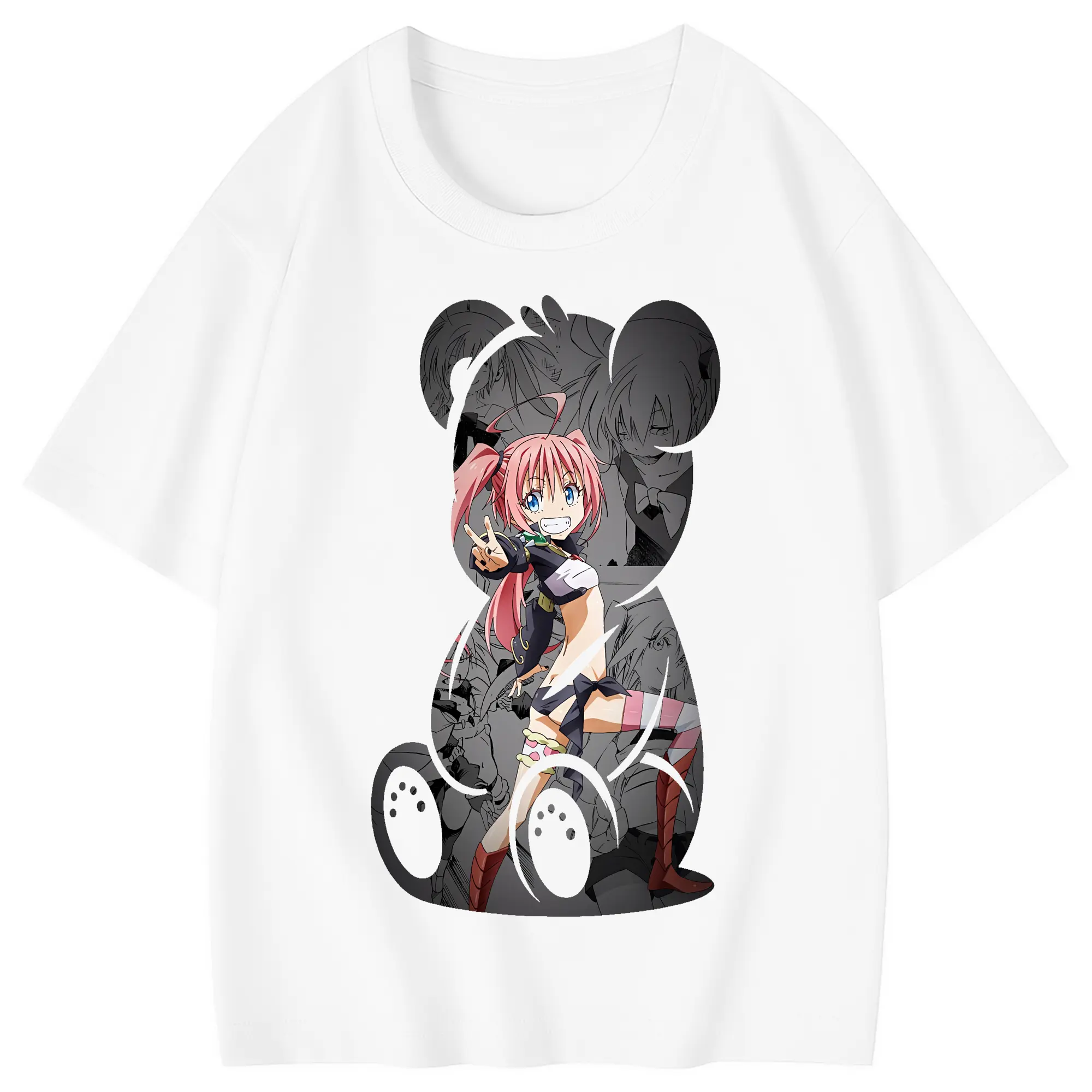 転生したらスライムだった件 グッズ,ミリム・ナーヴァ - 綿100％ キッズTシャツ ・ フロントプリント ・ 快適 通気性 ・ スポーツ カジュアル 散歩用