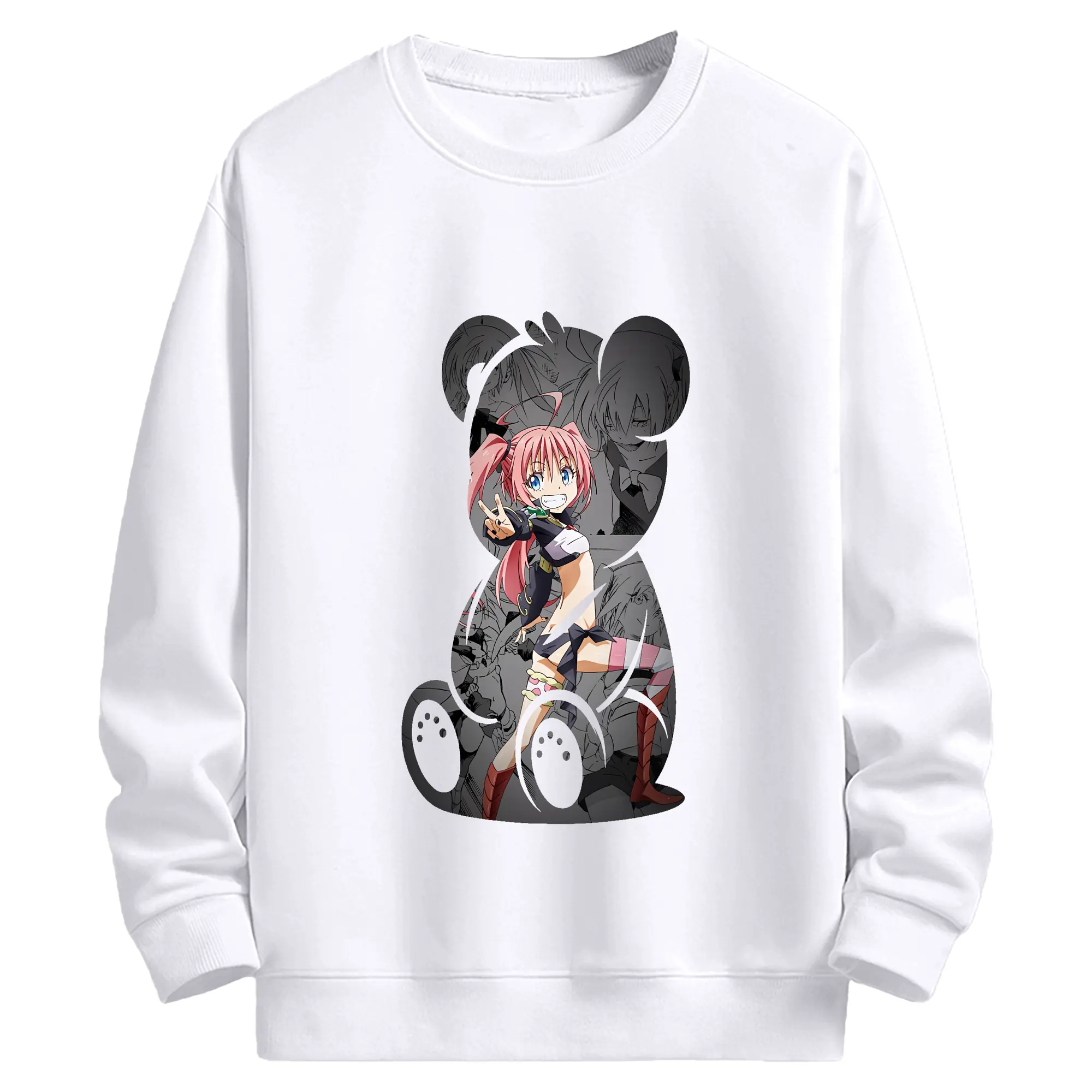 転生したらスライムだった件 グッズ,ミリム・ナーヴァ - 高品質 クルーネック スウェット ・ コットン59％ ポリエステル41％ ・ ユニセックス 長袖 トレーナー ・ カジュアル デイリー スポーツ 散歩用