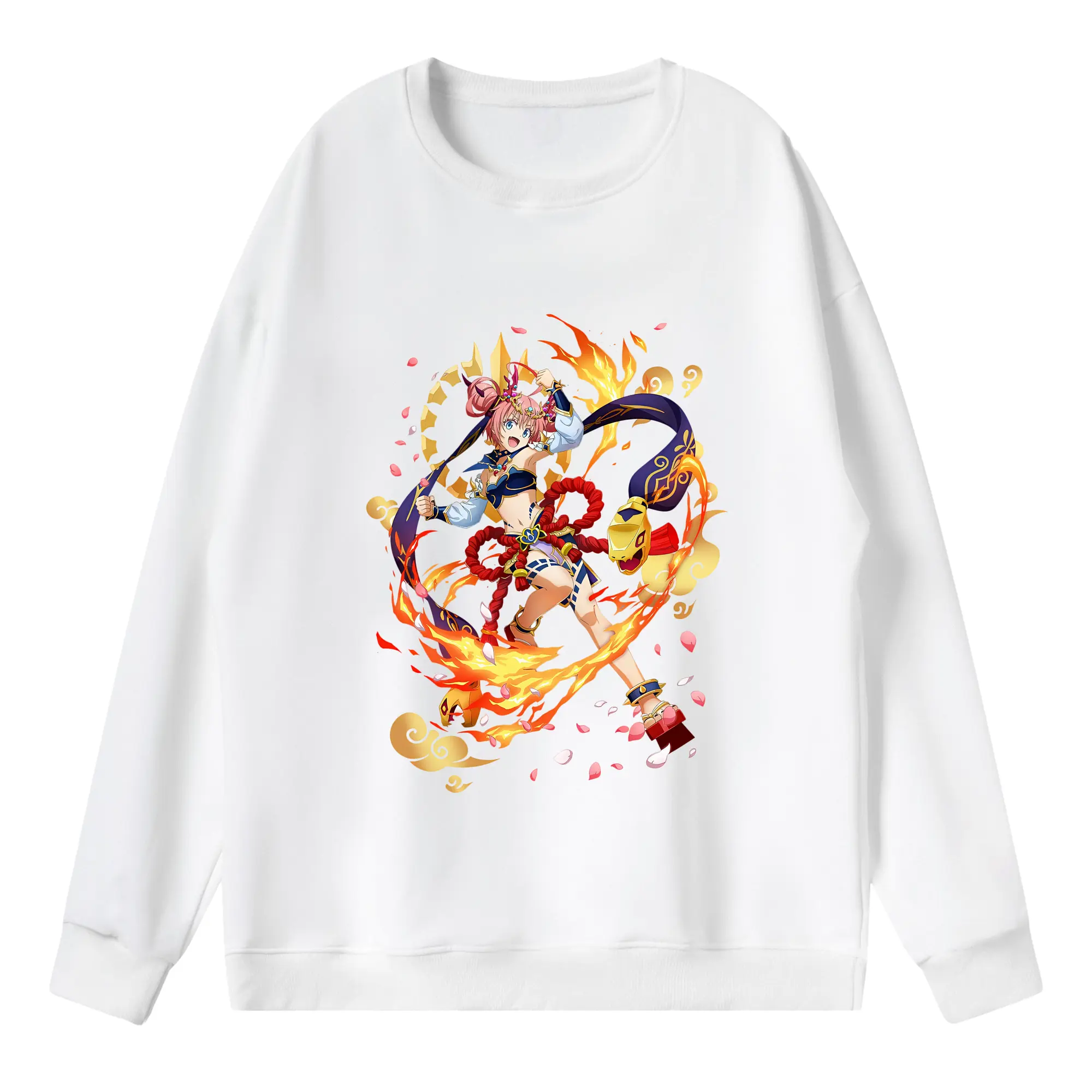 転生したらスライムだった件 グッズ,ミリム・ナーヴァ - 薄手 クルーネック スウェット 裏毛260g · ポリエステル 春秋向け カジュアル 男女兼用 · トレーナー デイリー スポーツ 散歩に最適