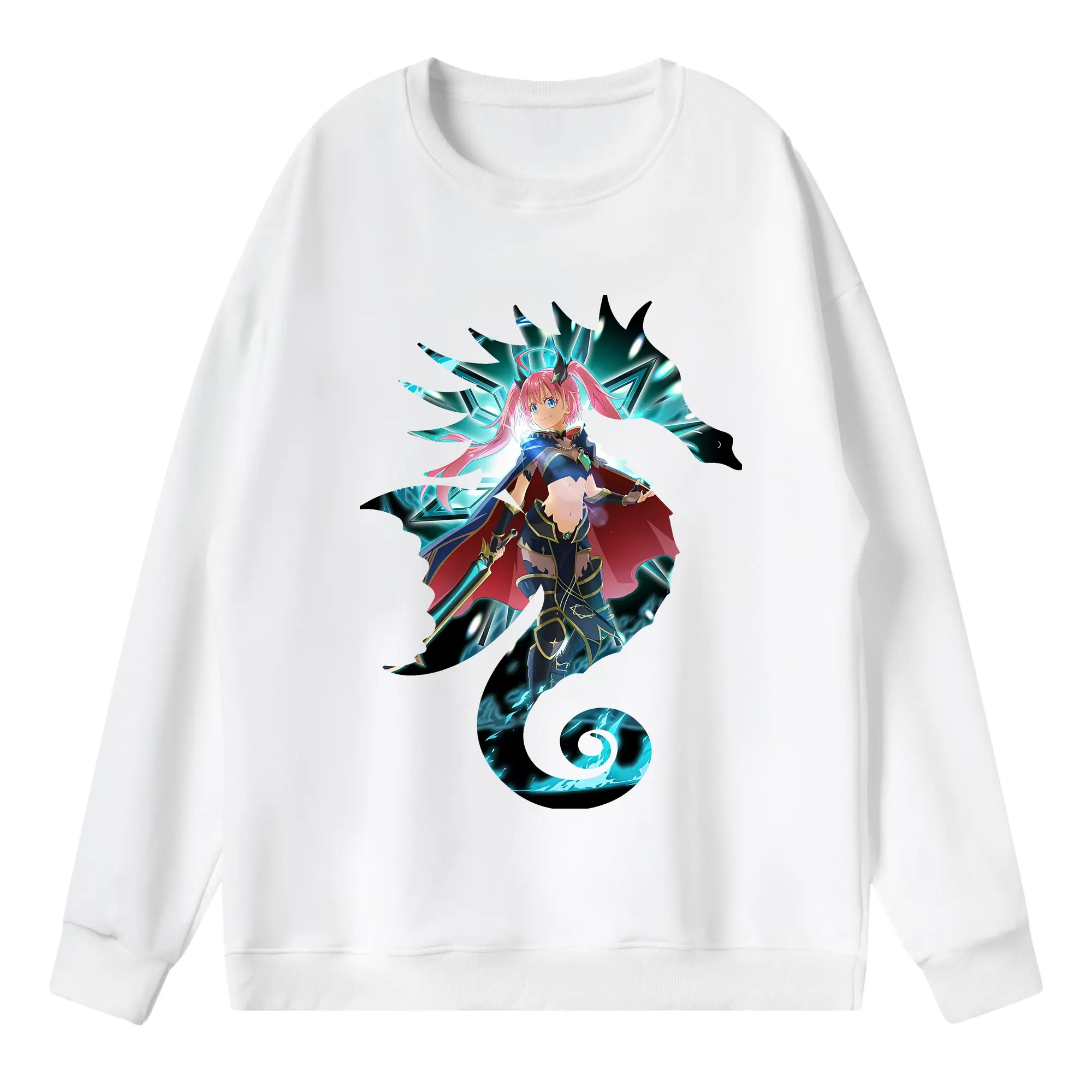 転生したらスライムだった件 グッズ,ミリム・ナーヴァ - 薄手 クルーネック スウェット 裏毛260g · ポリエステル 春秋向け カジュアル 男女兼用 · トレーナー デイリー スポーツ 散歩に最適