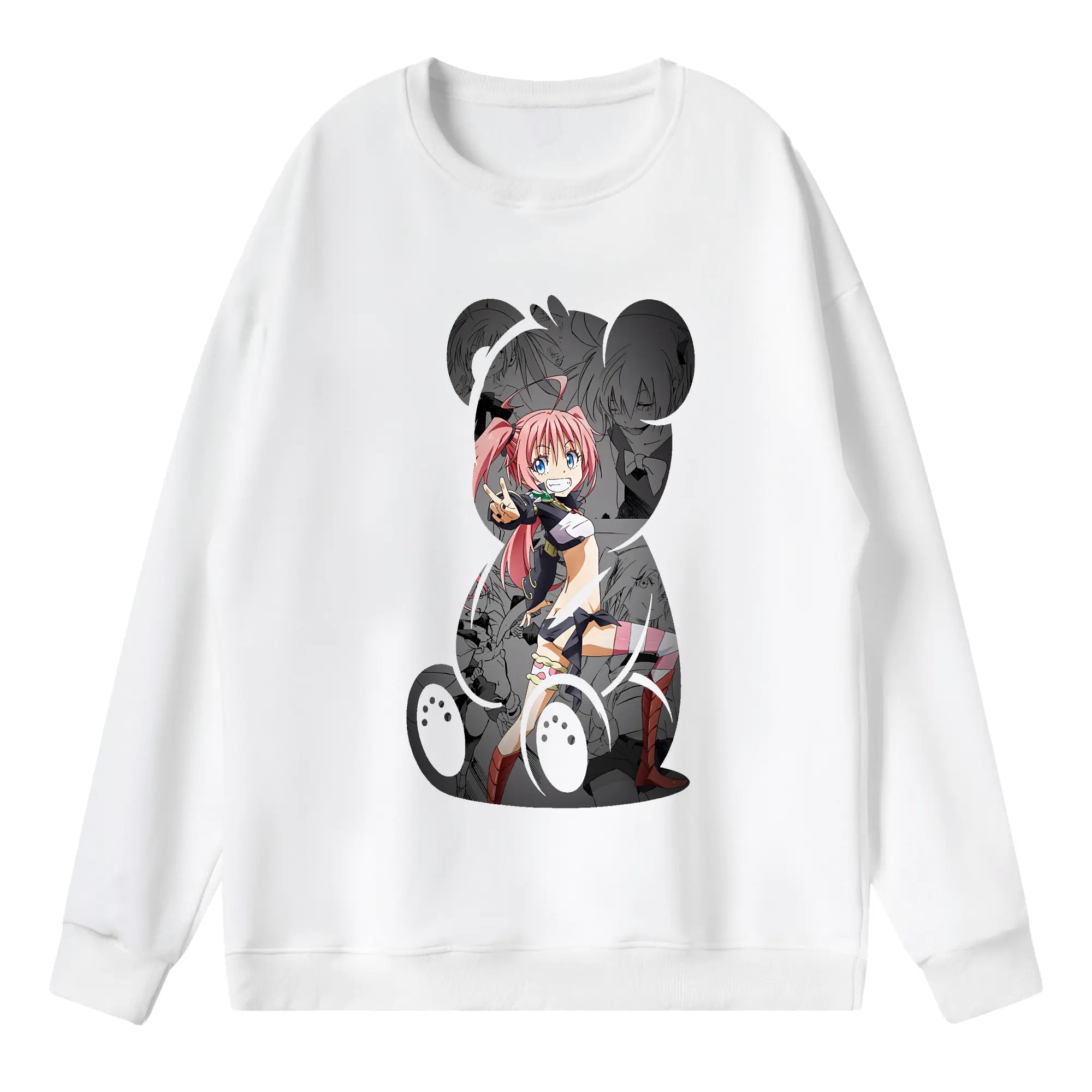 転生したらスライムだった件 グッズ,ミリム・ナーヴァ - 薄手 クルーネック スウェット 裏毛260g · ポリエステル 春秋向け カジュアル 男女兼用 · トレーナー デイリー スポーツ 散歩に最適