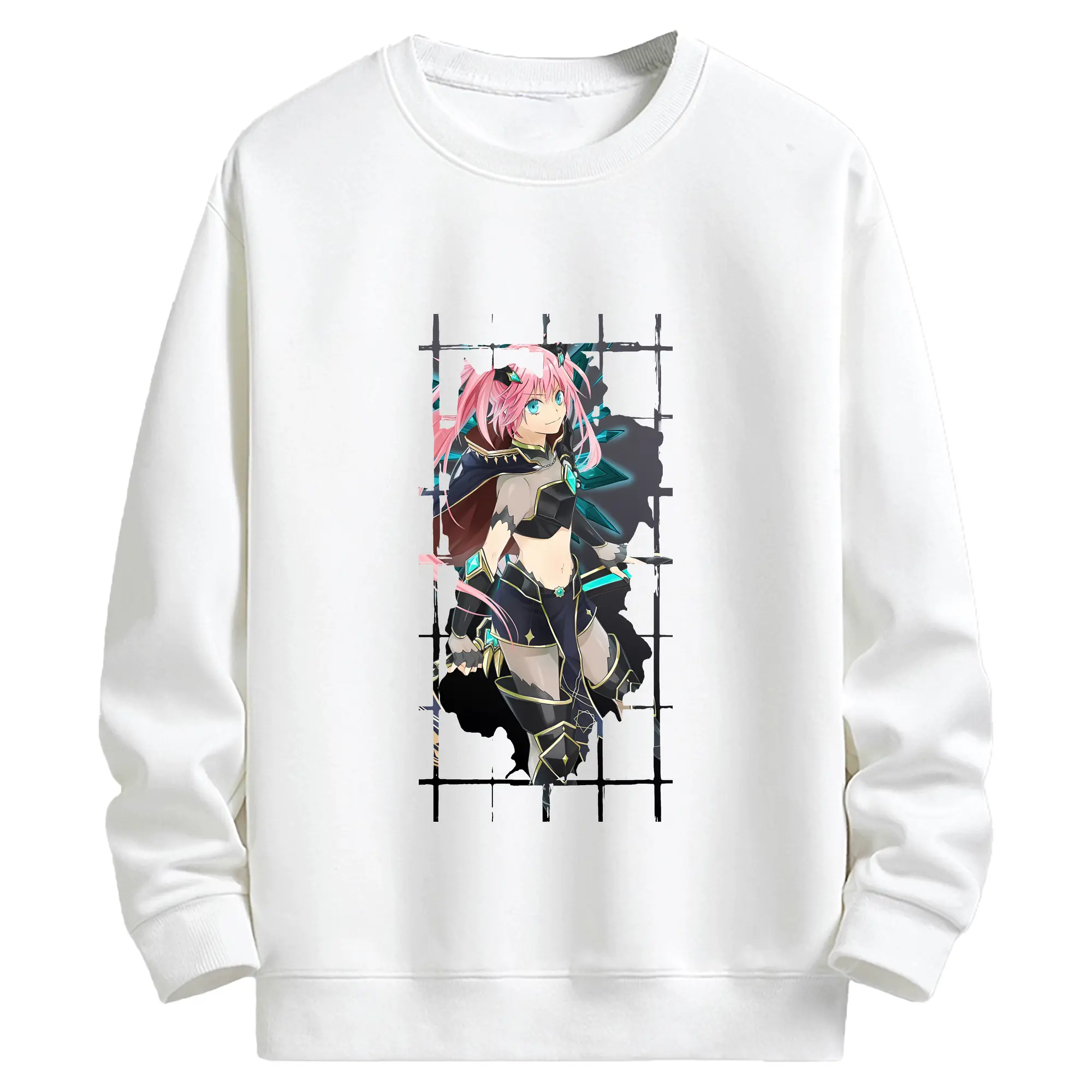 転生したらスライムだった件 グッズ,ミリム・ナーヴァ - キッズ クルーネックスウェットシャツ ・ フロントプリント ・ 綿80％ ポリエステル20％ ・ 快適 通学 スポーツ 日常使い お散歩用