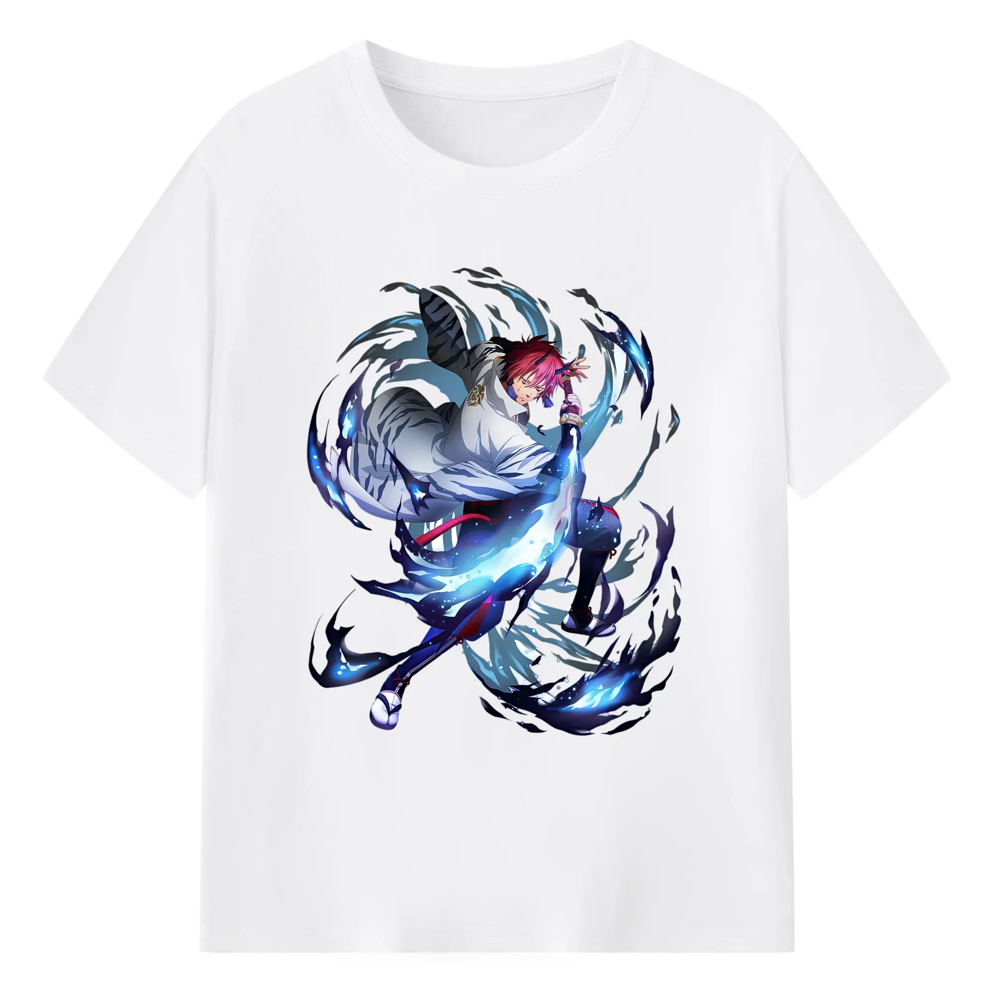 転生したらスライムだった件 グッズ,ベニマル - 綿100％ 半袖Tシャツ ・ フロントプリント ・ 快適 通気性 ・ 日常使い 散歩 スポーツ用