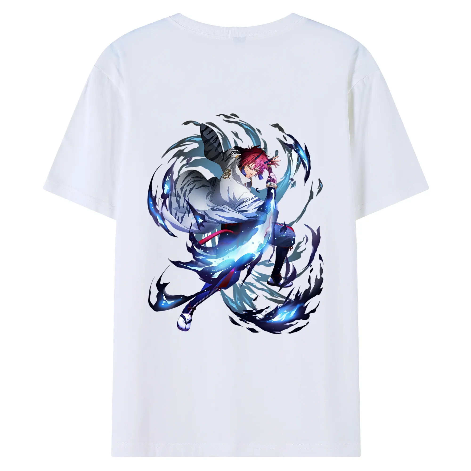 転生したらスライムだった件 グッズ,ベニマル - 綿100％ 半袖Tシャツ ・ バックプリント ・ 快適 通気性 ・ 日常使い 散歩 スポーツ用