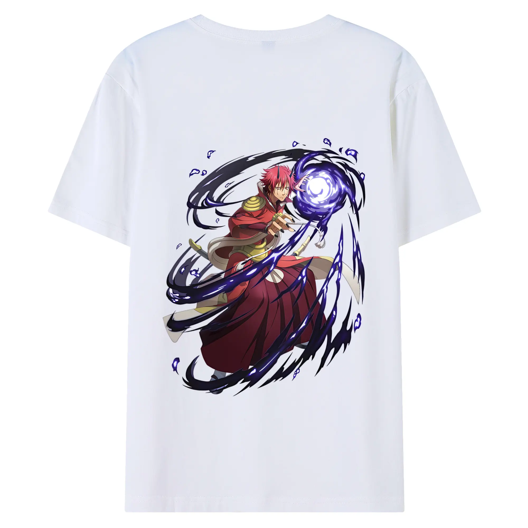 転生したらスライムだった件 グッズ,ベニマル - 綿100％ 半袖Tシャツ ・ バックプリント ・ 快適 通気性 ・ 日常使い 散歩 スポーツ用