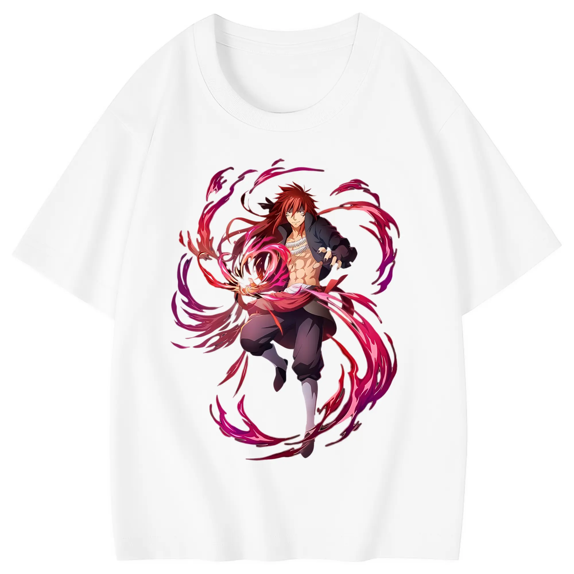 転生したらスライムだった件 グッズ,ベニマル - 綿100％ キッズTシャツ ・ フロントプリント ・ 快適 通気性 ・ スポーツ カジュアル 散歩用