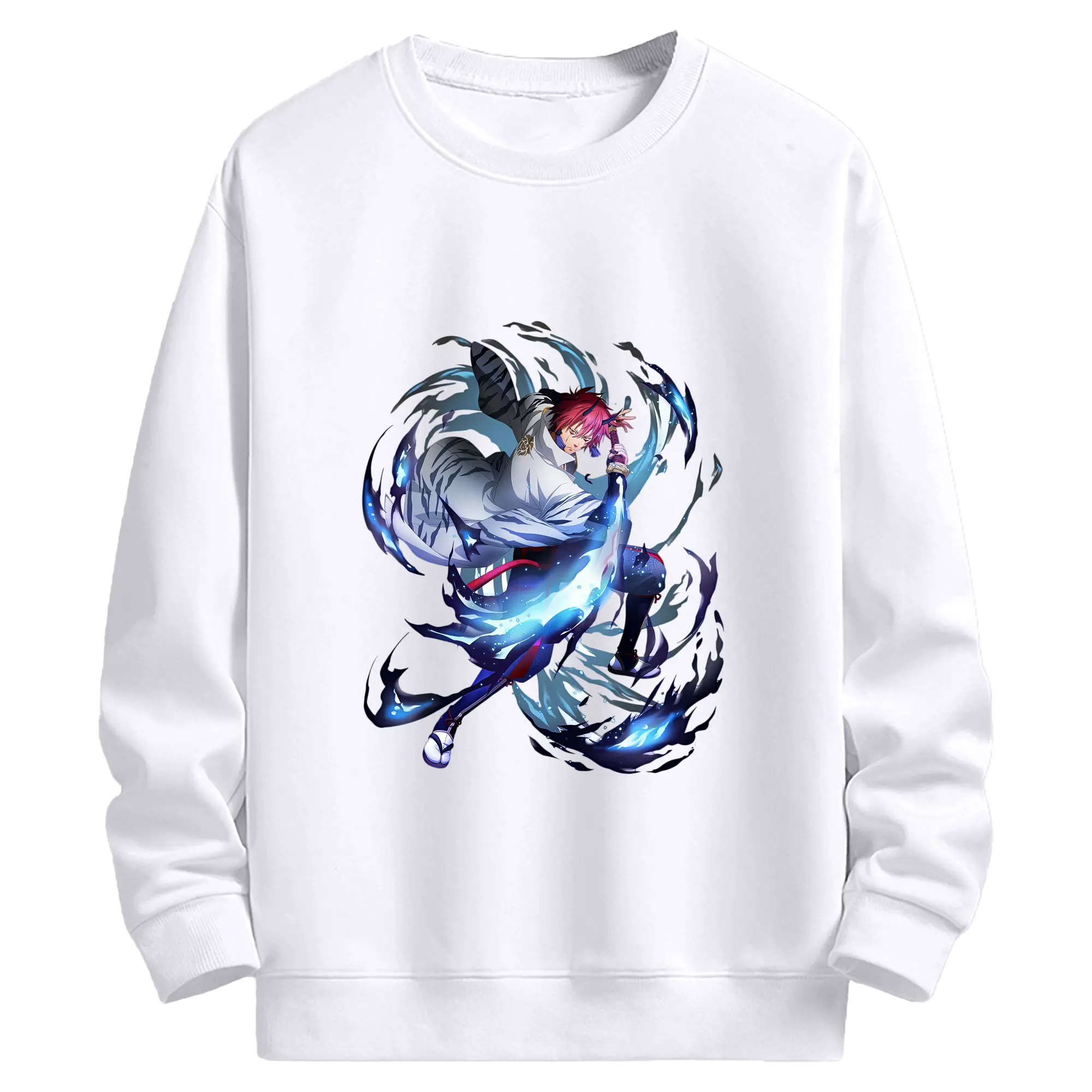 転生したらスライムだった件 グッズ,ベニマル - 高品質 クルーネック スウェット ・ コットン59％ ポリエステル41％ ・ ユニセックス 長袖 トレーナー ・ カジュアル デイリー スポーツ 散歩用