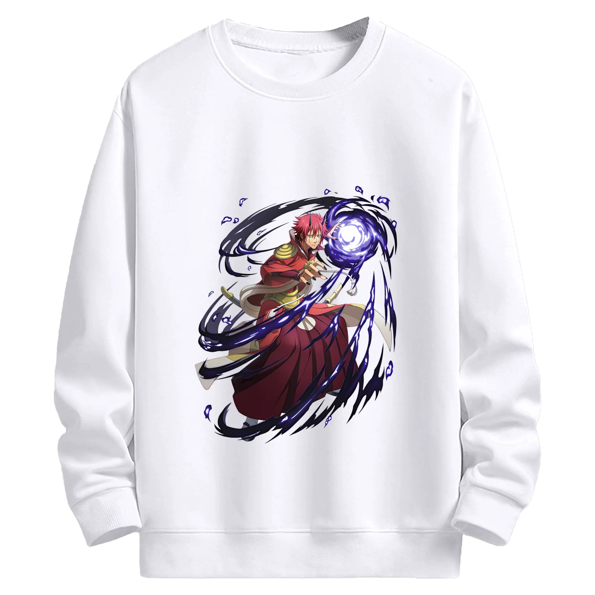 転生したらスライムだった件 グッズ,ベニマル - 高品質 クルーネック スウェット ・ コットン59％ ポリエステル41％ ・ ユニセックス 長袖 トレーナー ・ カジュアル デイリー スポーツ 散歩用