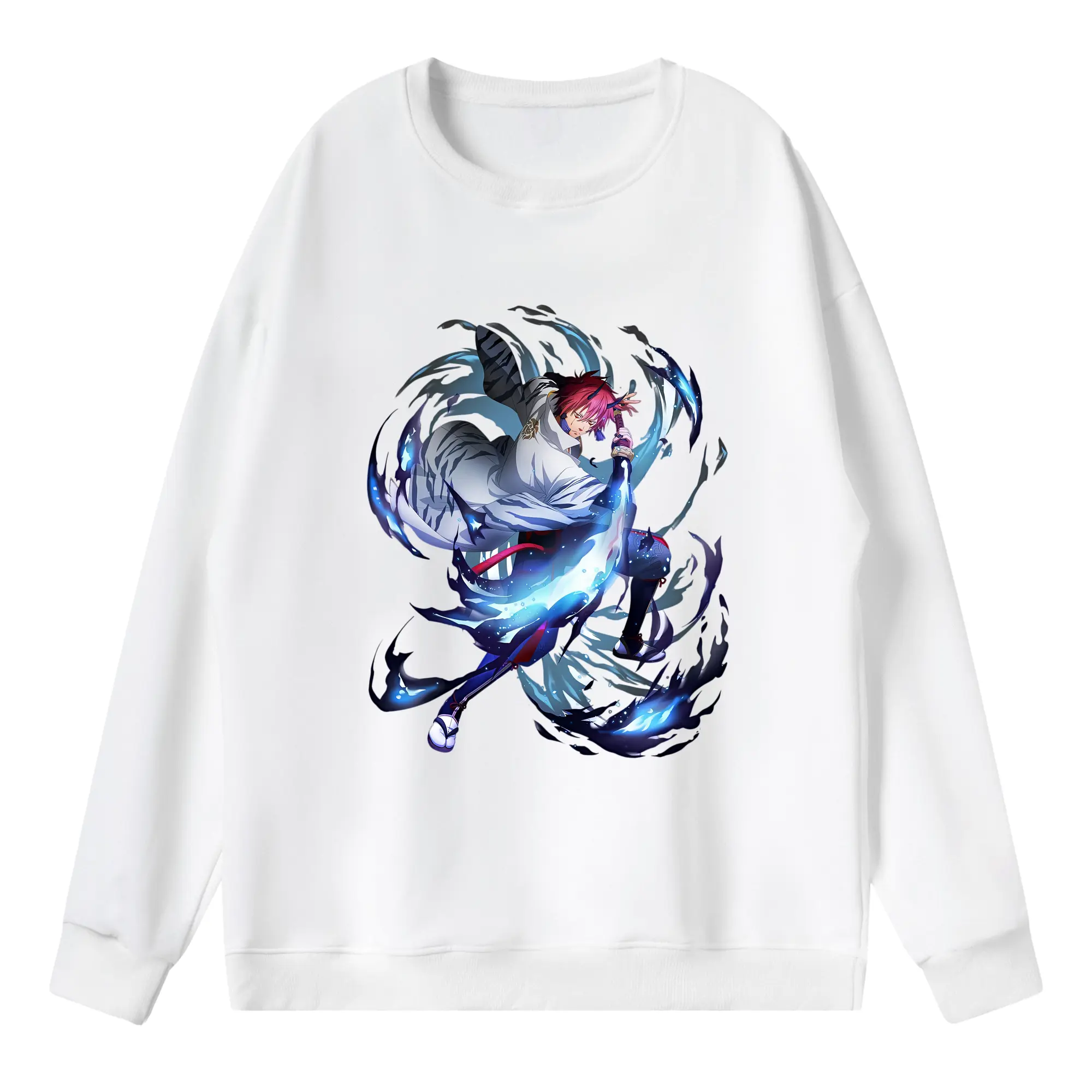 転生したらスライムだった件 グッズ,ベニマル - 薄手 クルーネック スウェット 裏毛260g · ポリエステル 春秋向け カジュアル 男女兼用 · トレーナー デイリー スポーツ 散歩に最適