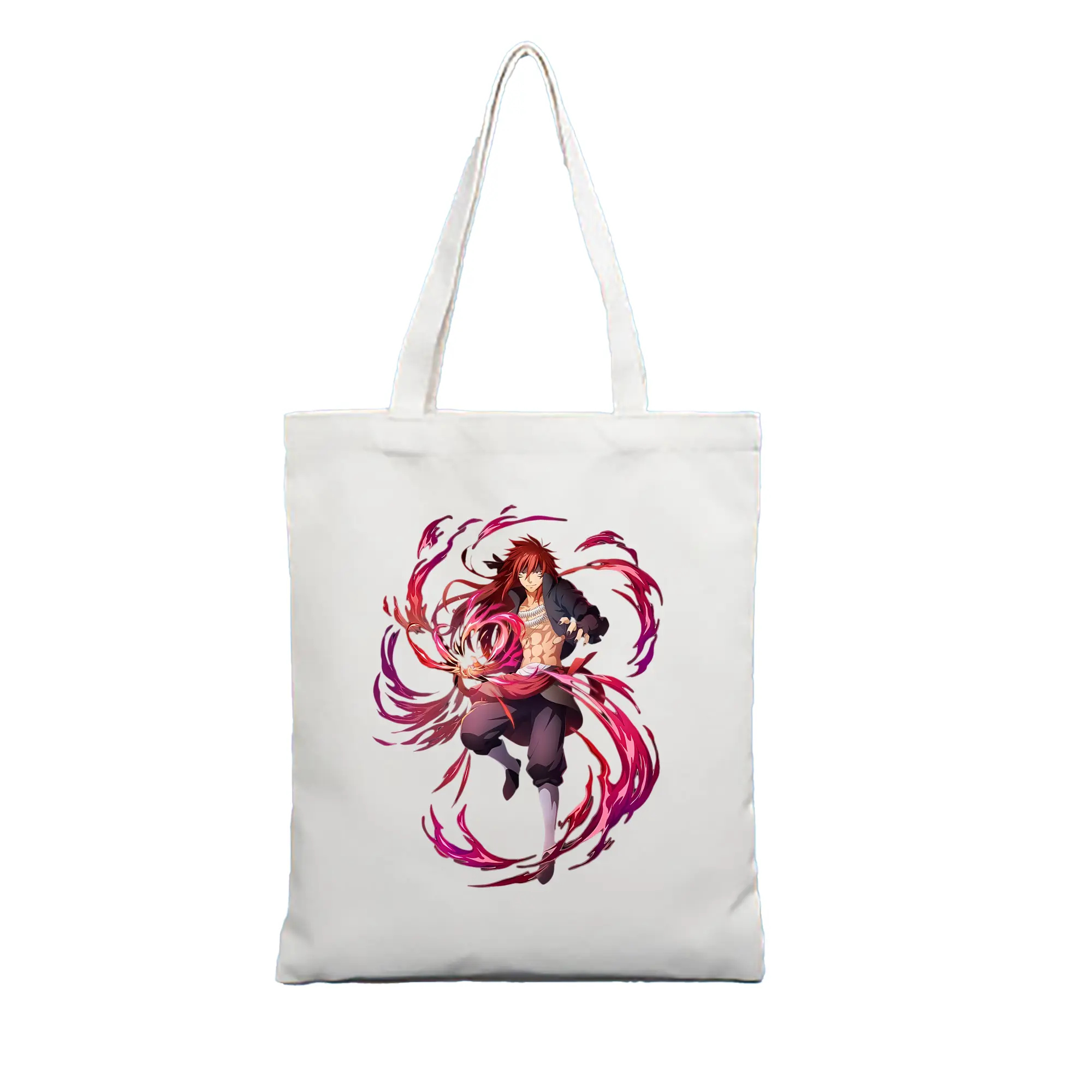 転生したらスライムだった件 グッズ,ベニマル - 縦型キャンバス手提げバッグ（トートバッグ） ・ キャンバス素材 ・ ショッピング用 ・ 軽量 丈夫 お手入れ簡単