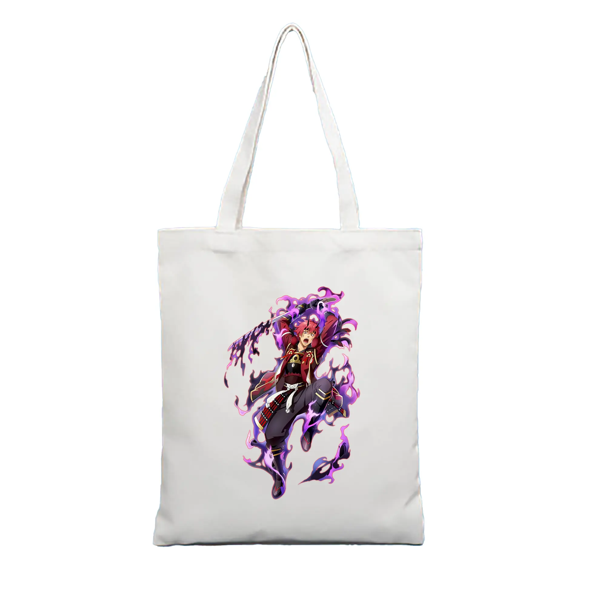 転生したらスライムだった件 グッズ,ベニマル - 縦型キャンバス手提げバッグ（トートバッグ） ・ キャンバス素材 ・ ショッピング用 ・ 軽量 丈夫 お手入れ簡単