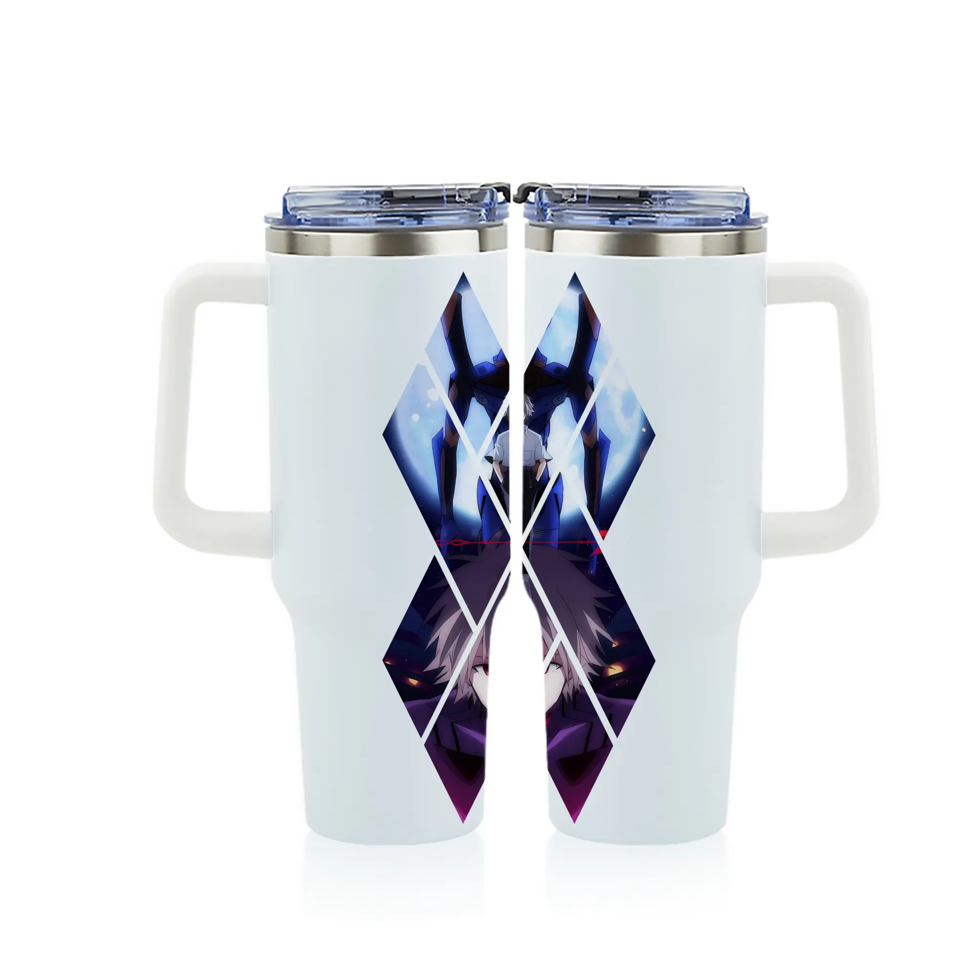 エヴァンゲリオン グッズ,渚カヲル - 1200mL フルプリント車用タンブラー ・ 304ステンレス 内側 ・ 201ステンレス 外側 ・ 保温 保冷 ・ 通勤 ドライブ アウトドア用