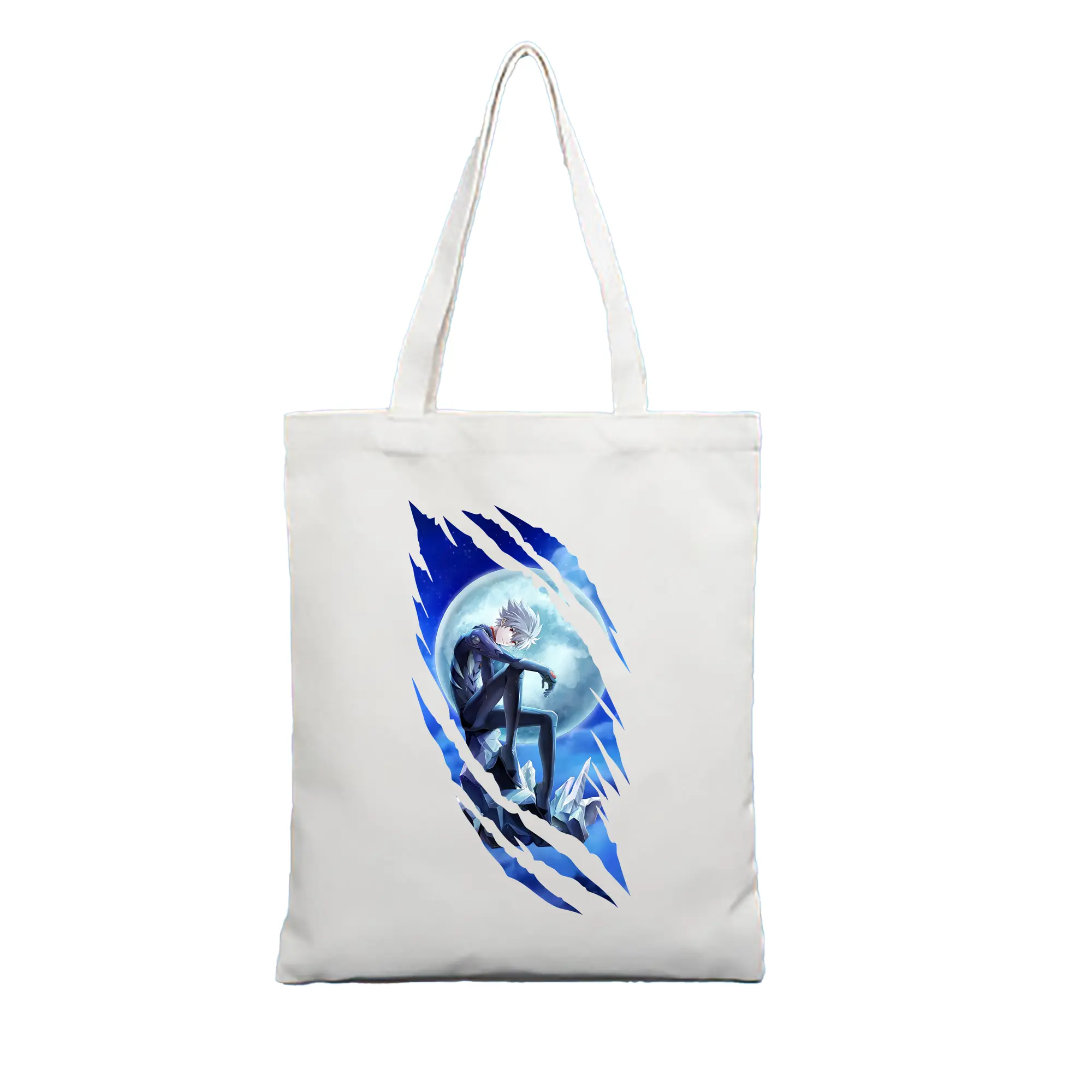 エヴァンゲリオン グッズ,渚カヲル - 縦型キャンバス手提げバッグ（トートバッグ） ・ キャンバス素材 ・ ショッピング用 ・ 軽量 丈夫 お手入れ簡単