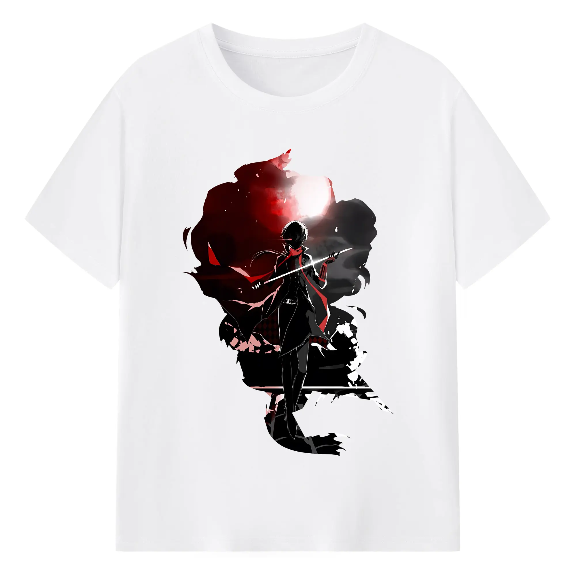 刀剣乱舞 グッズ,加州清光 - 綿100％ 半袖Tシャツ ・ フロントプリント ・ 快適 通気性 ・ 日常使い 散歩 スポーツ用
