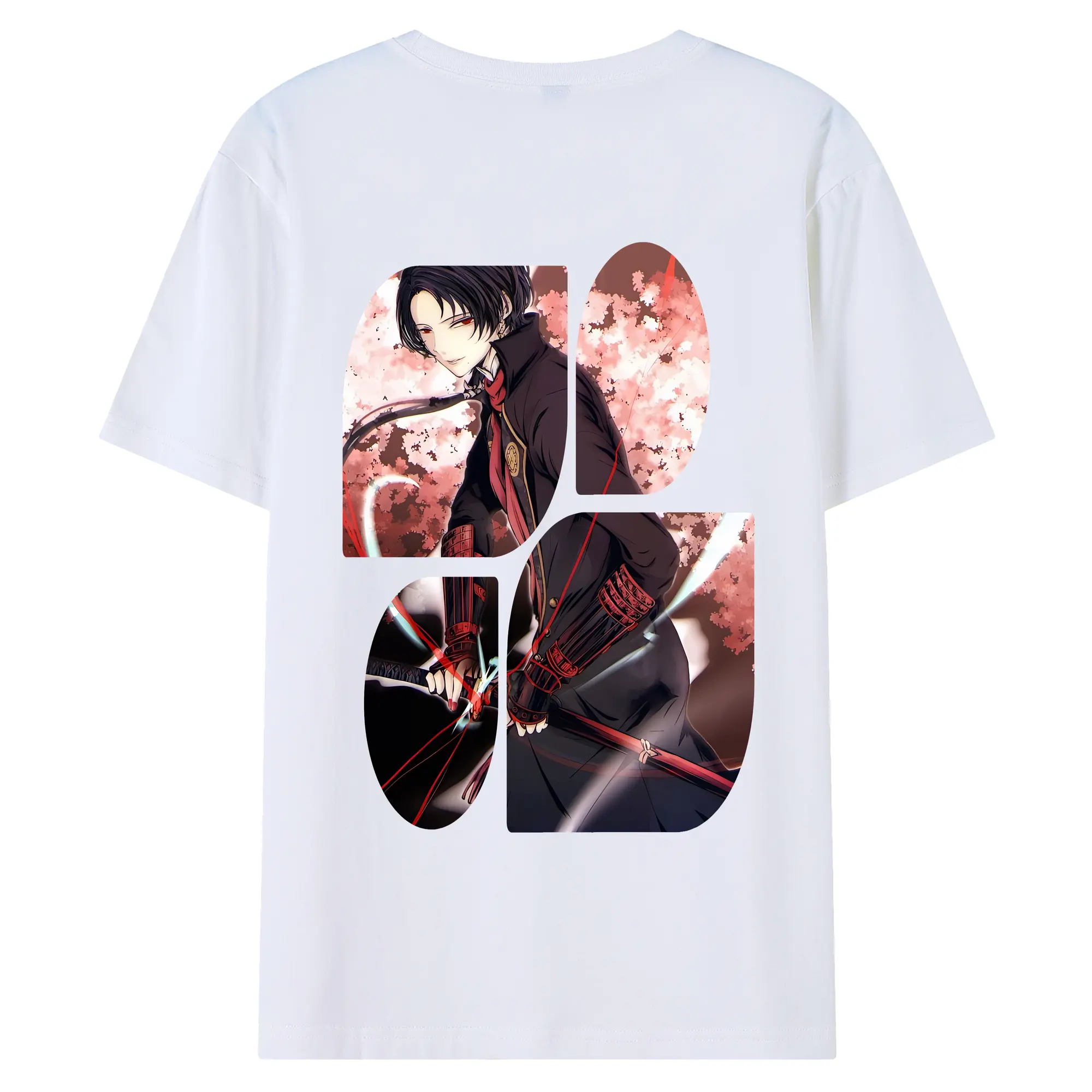 刀剣乱舞 グッズ,加州清光 - 綿100％ 半袖Tシャツ ・ バックプリント ・ 快適 通気性 ・ 日常使い 散歩 スポーツ用