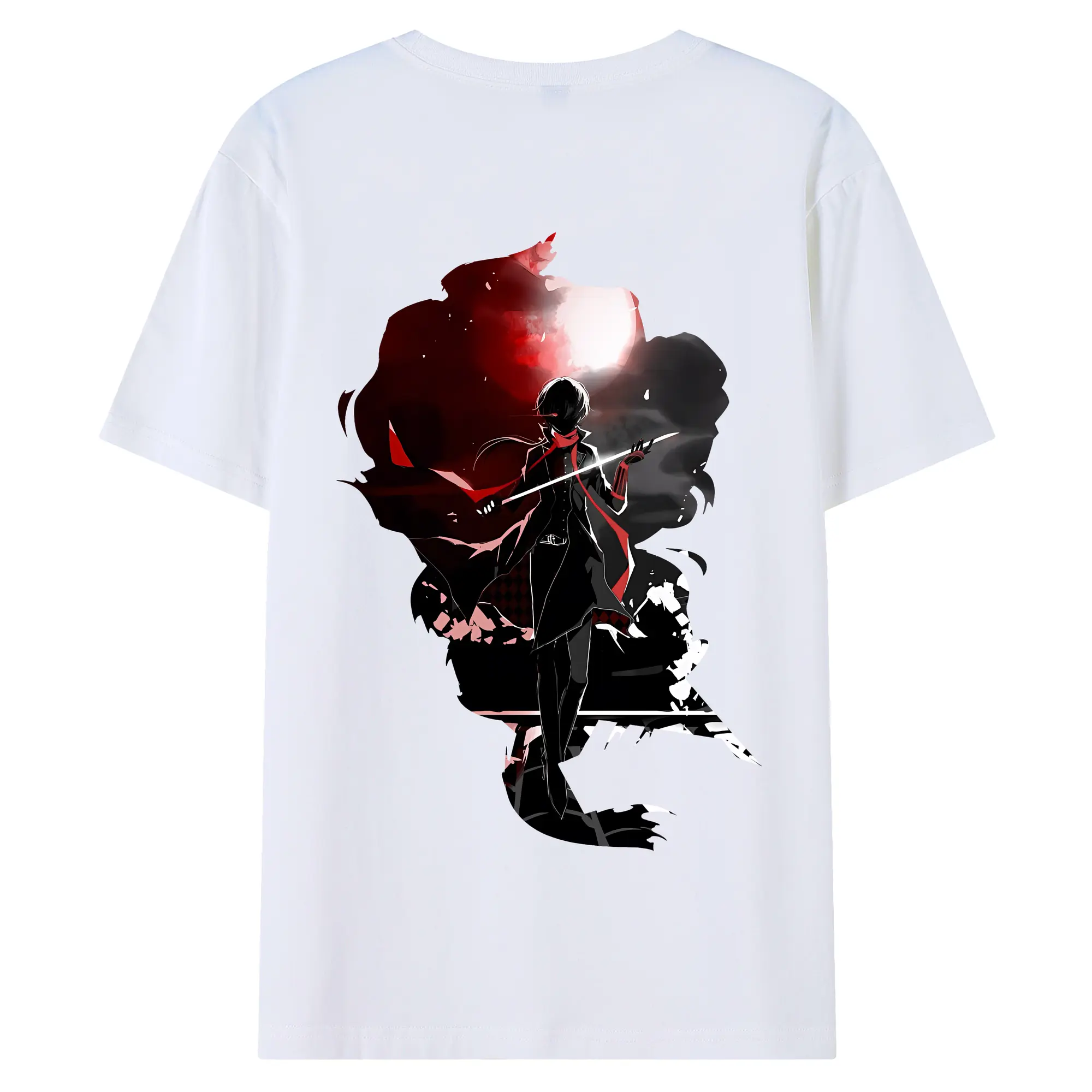 刀剣乱舞 グッズ,加州清光 - 綿100％ 半袖Tシャツ ・ バックプリント ・ 快適 通気性 ・ 日常使い 散歩 スポーツ用