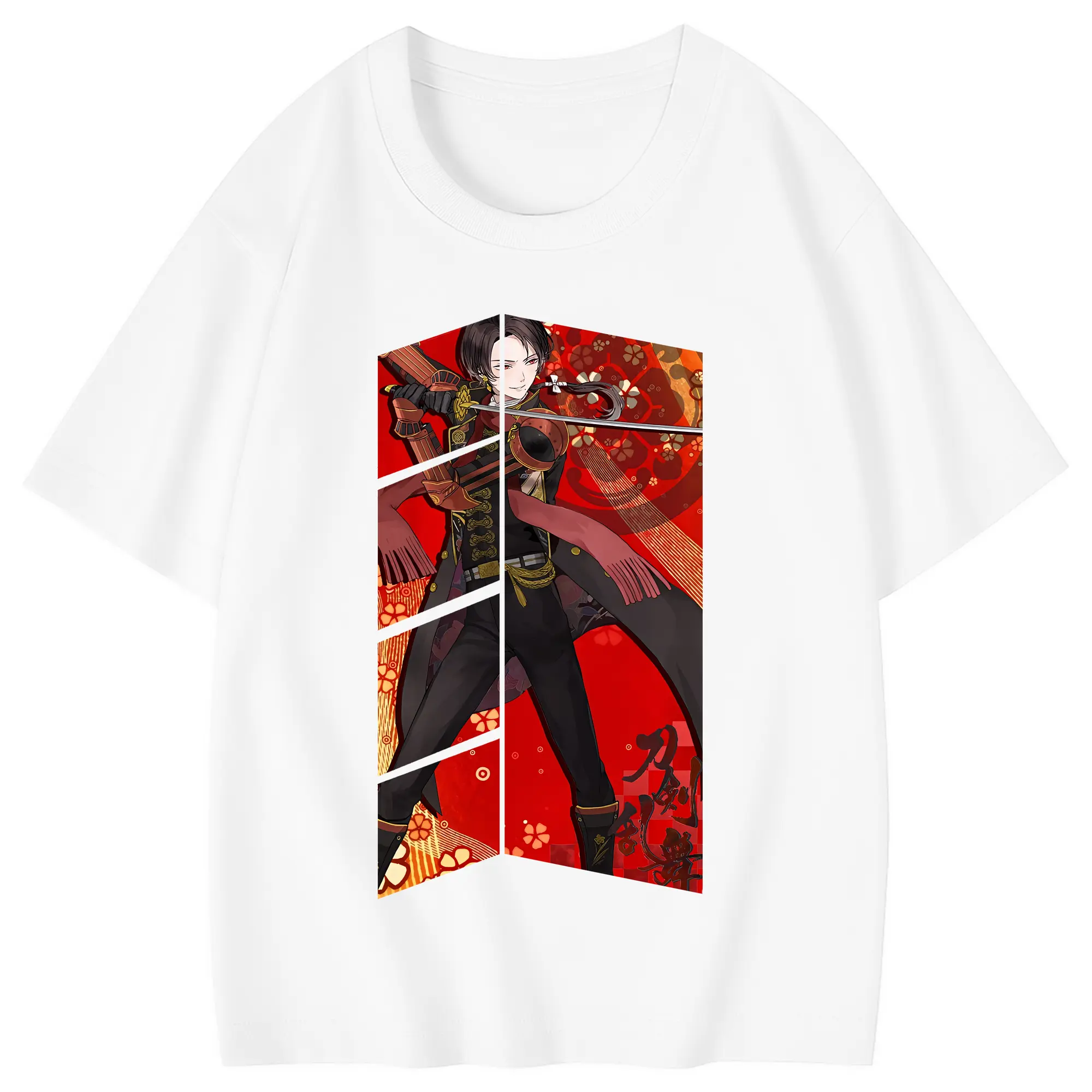 刀剣乱舞 グッズ,加州清光 - 綿100％ キッズTシャツ ・ フロントプリント ・ 快適 通気性 ・ スポーツ カジュアル 散歩用