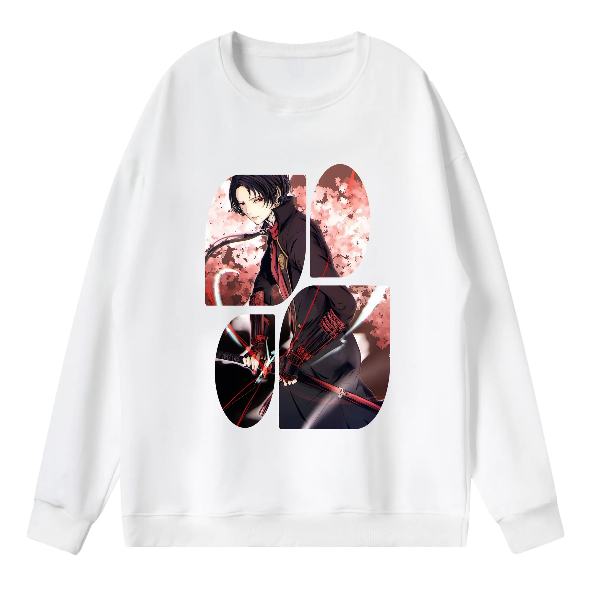 刀剣乱舞 グッズ,加州清光 - 薄手 クルーネック スウェット 裏毛260g · ポリエステル 春秋向け カジュアル 男女兼用 · トレーナー デイリー スポーツ 散歩に最適