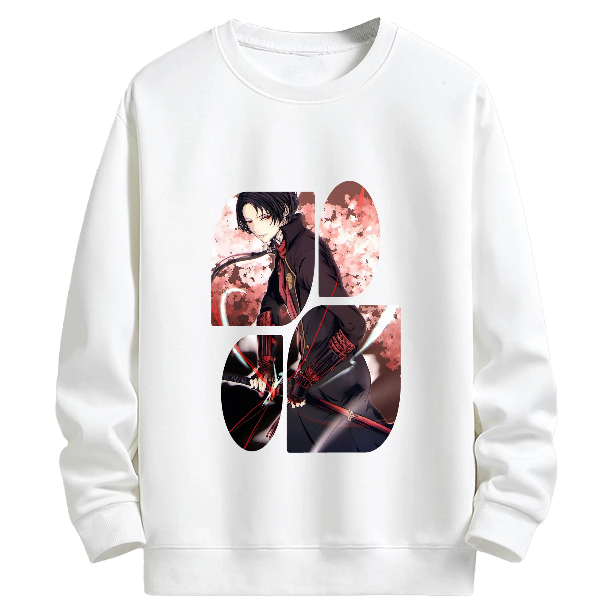 刀剣乱舞 グッズ,加州清光 - キッズ クルーネックスウェットシャツ ・ フロントプリント ・ 綿80％ ポリエステル20％ ・ 快適 通学 スポーツ 日常使い お散歩用