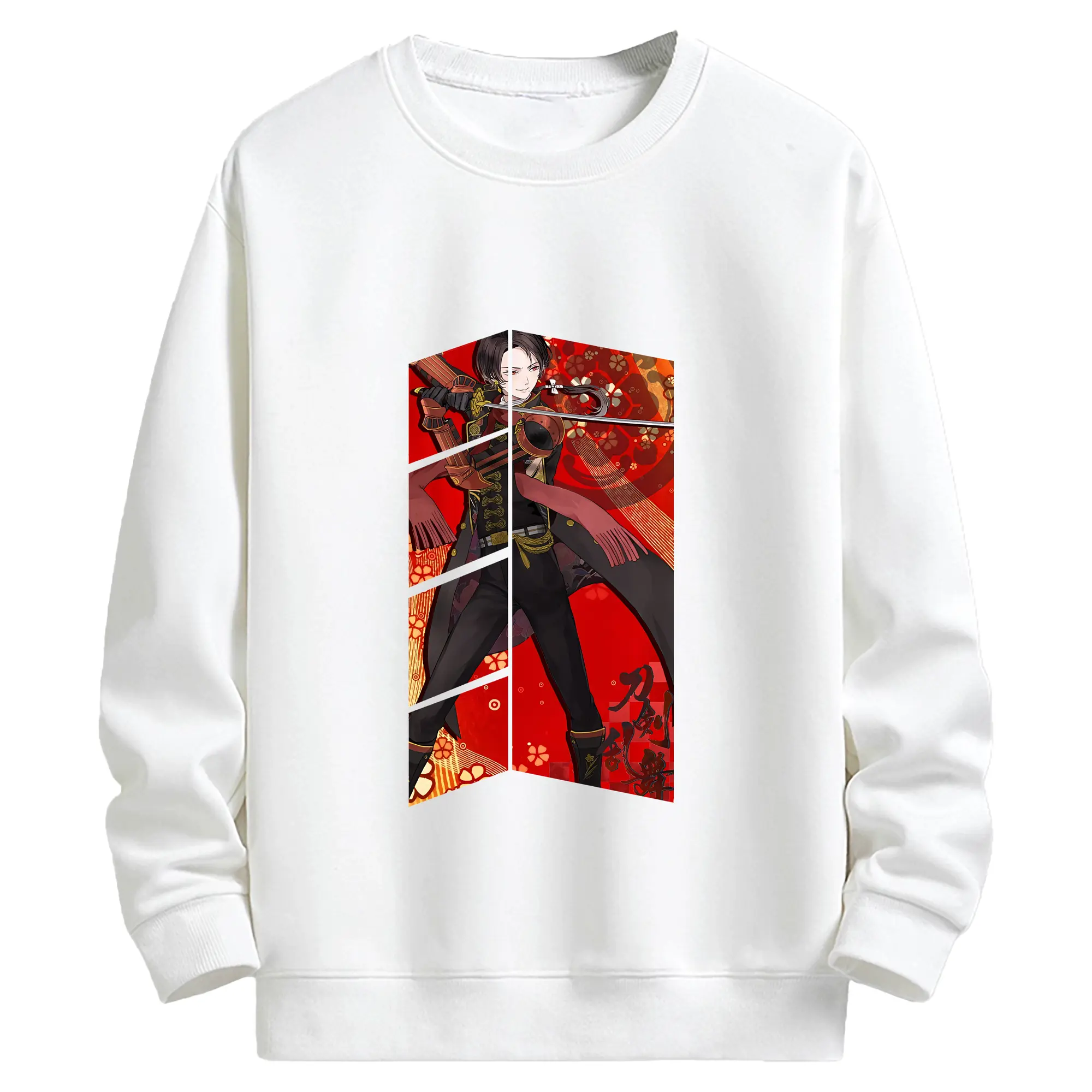 刀剣乱舞 グッズ,加州清光 - キッズ クルーネックスウェットシャツ ・ フロントプリント ・ 綿80％ ポリエステル20％ ・ 快適 通学 スポーツ 日常使い お散歩用