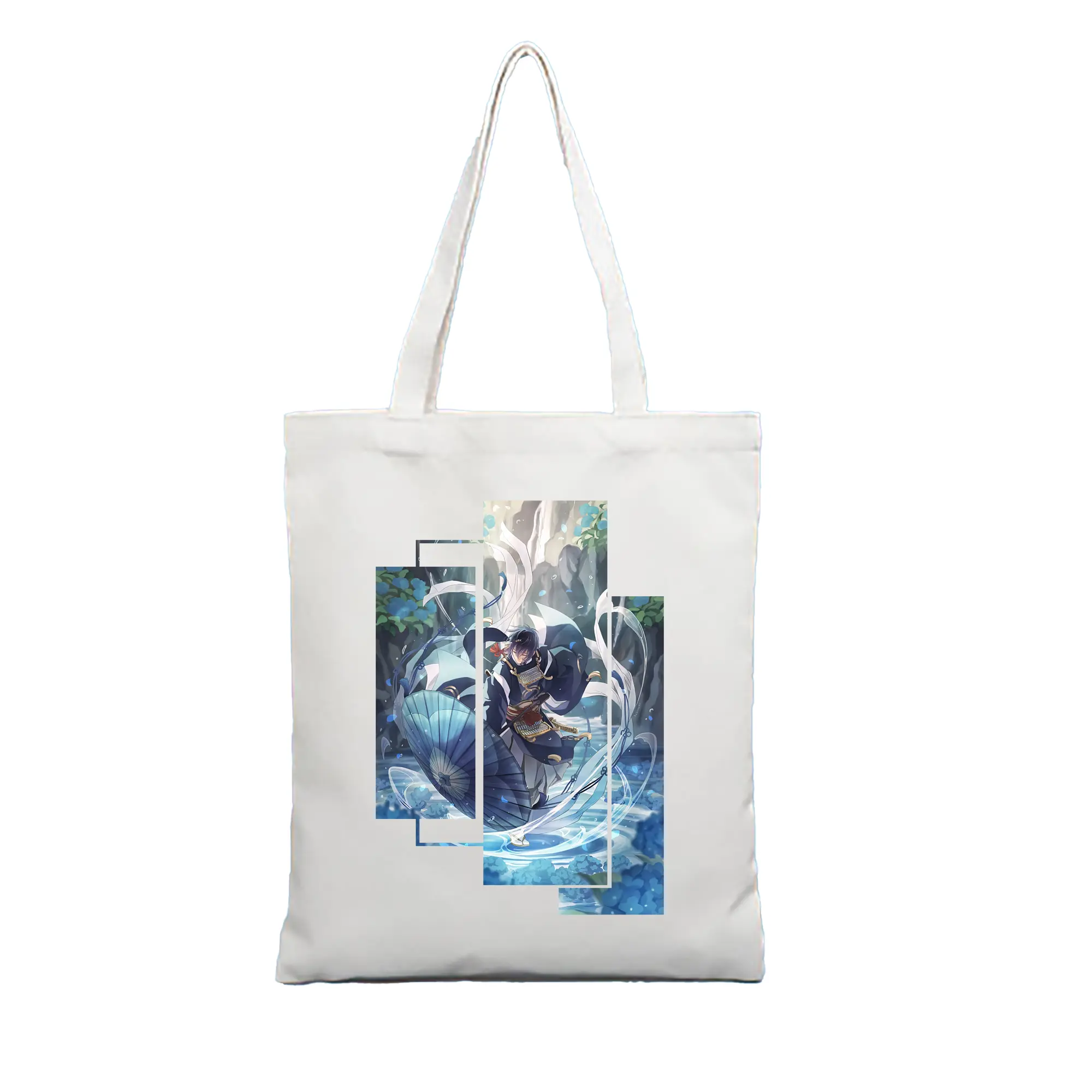 刀剣乱舞 グッズ,三日月宗近 - 縦型キャンバス手提げバッグ（トートバッグ） ・ キャンバス素材 ・ ショッピング用 ・ 軽量 丈夫 お手入れ簡単