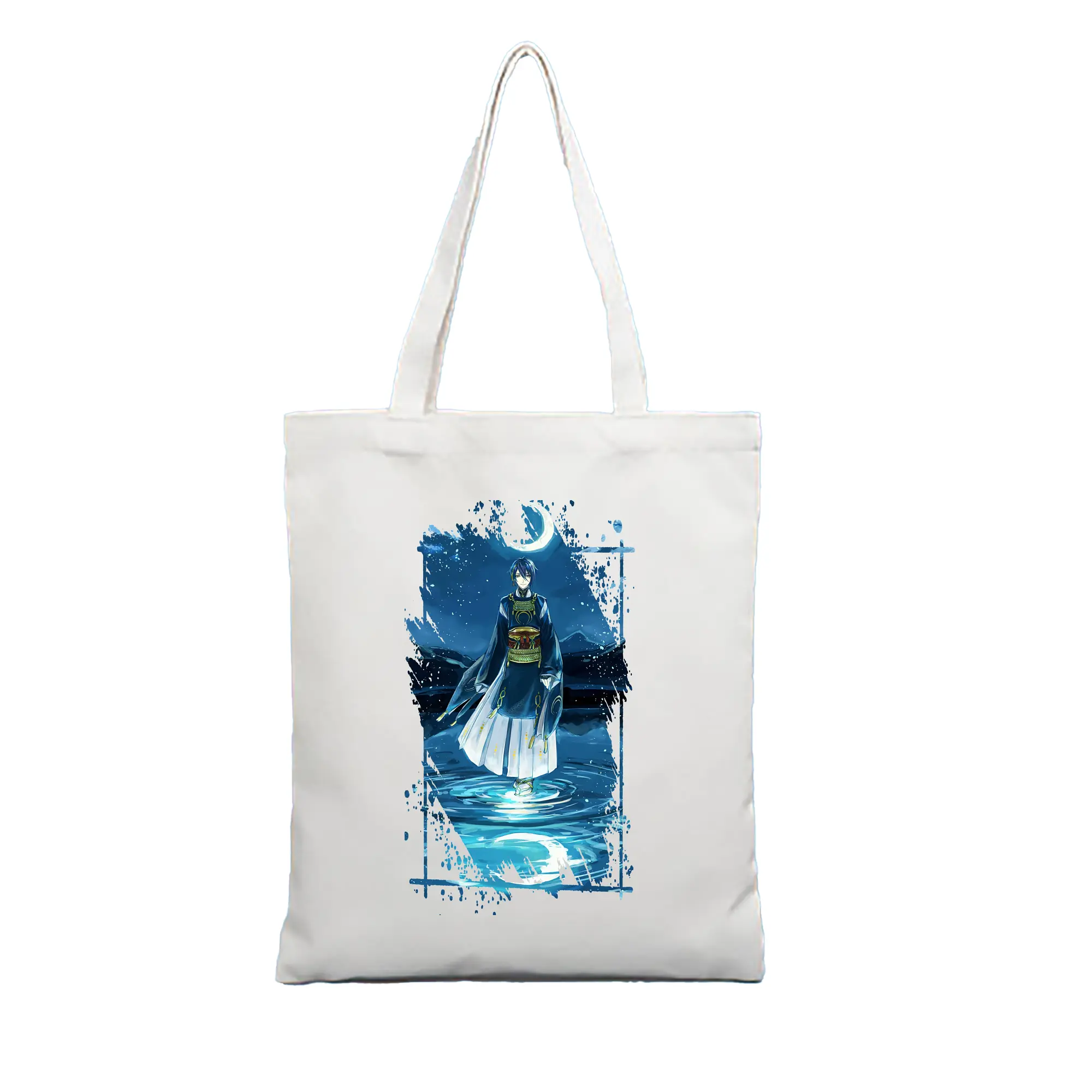 刀剣乱舞 グッズ,三日月宗近 - 縦型キャンバス手提げバッグ（トートバッグ） ・ キャンバス素材 ・ ショッピング用 ・ 軽量 丈夫 お手入れ簡単