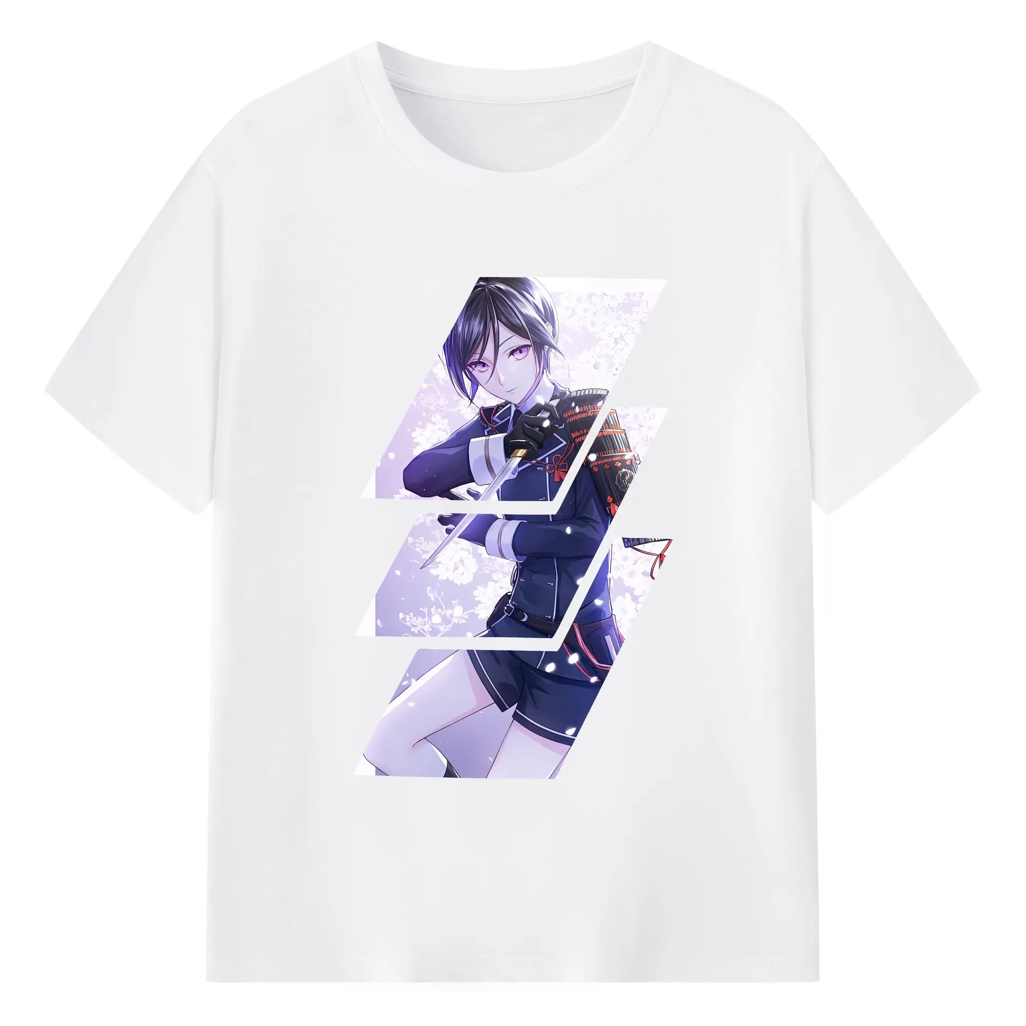 刀剣乱舞 グッズ,薬研藤四郎 - 綿100％ 半袖Tシャツ ・ フロントプリント ・ 快適 通気性 ・ 日常使い 散歩 スポーツ用