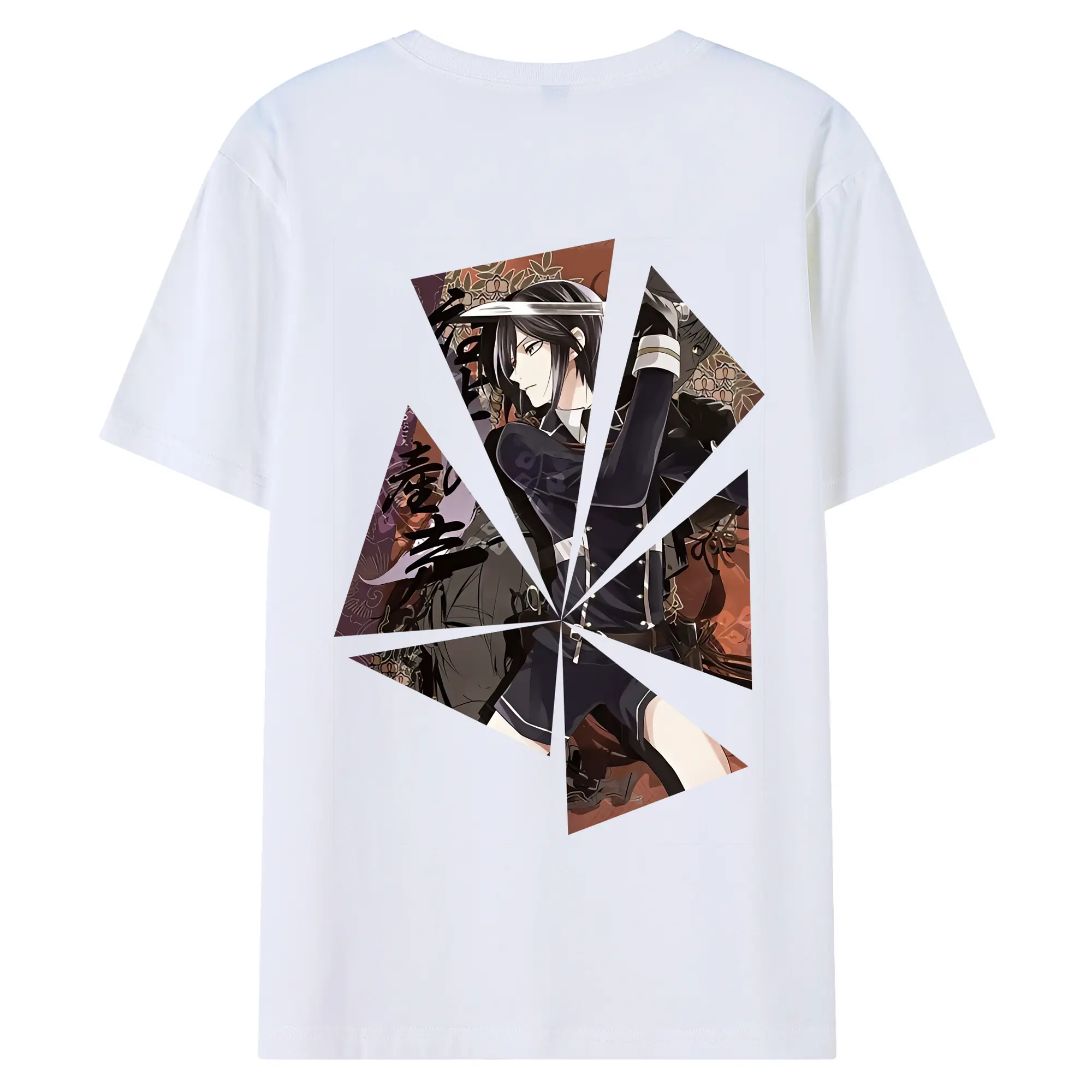 刀剣乱舞 グッズ,薬研藤四郎 - 綿100％ 半袖Tシャツ ・ バックプリント ・ 快適 通気性 ・ 日常使い 散歩 スポーツ用