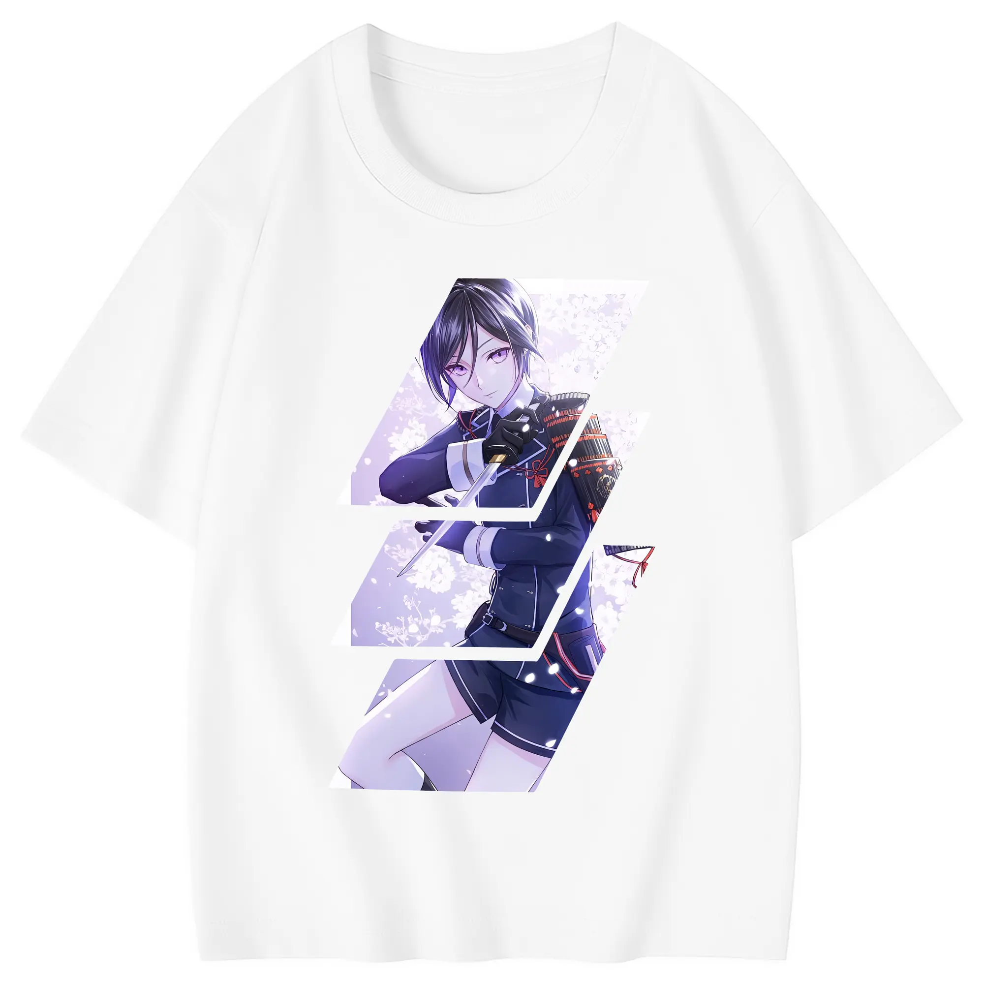 刀剣乱舞 グッズ,薬研藤四郎 - 綿100％ キッズTシャツ ・ フロントプリント ・ 快適 通気性 ・ スポーツ カジュアル 散歩用