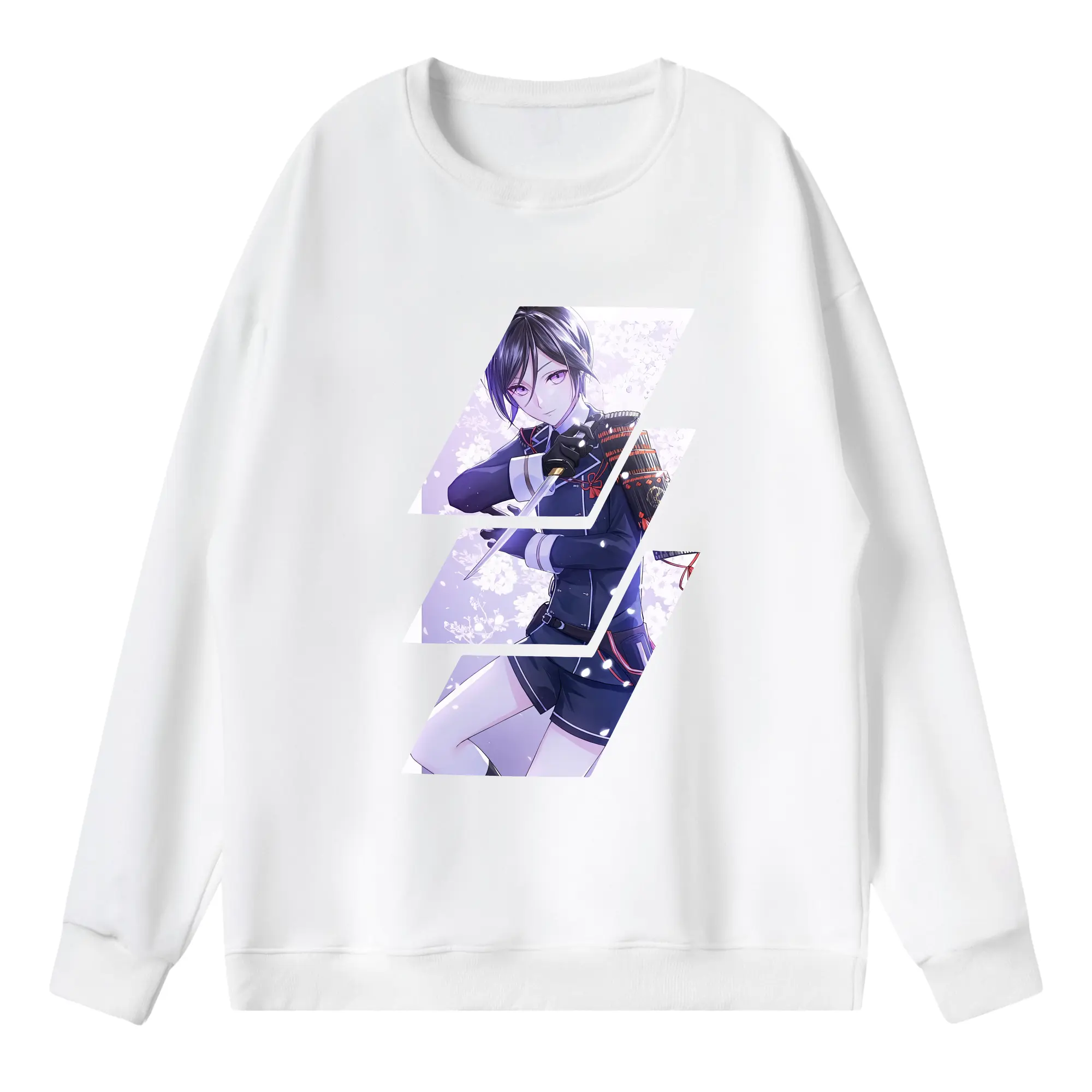 刀剣乱舞 グッズ,薬研藤四郎 - 薄手 クルーネック スウェット 裏毛260g · ポリエステル 春秋向け カジュアル 男女兼用 · トレーナー デイリー スポーツ 散歩に最適