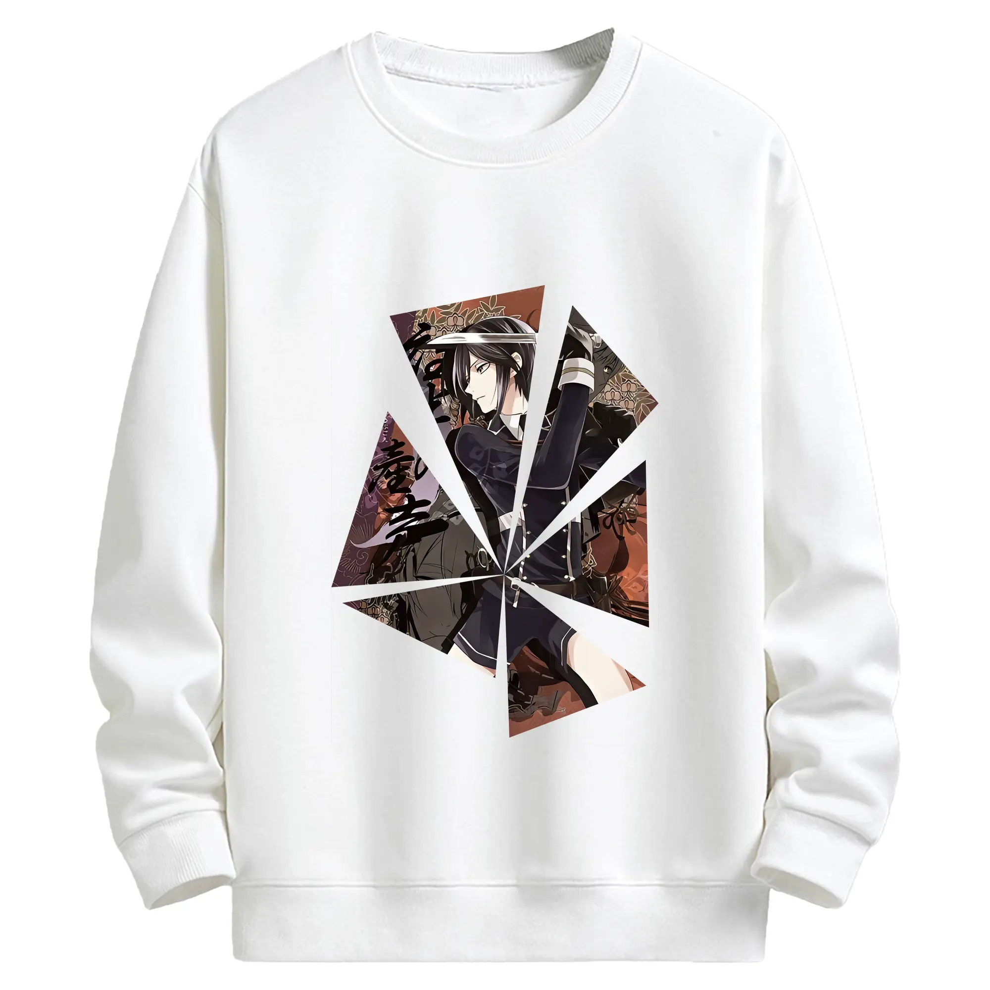 刀剣乱舞 グッズ,薬研藤四郎 - キッズ クルーネックスウェットシャツ ・ フロントプリント ・ 綿80％ ポリエステル20％ ・ 快適 通学 スポーツ 日常使い お散歩用