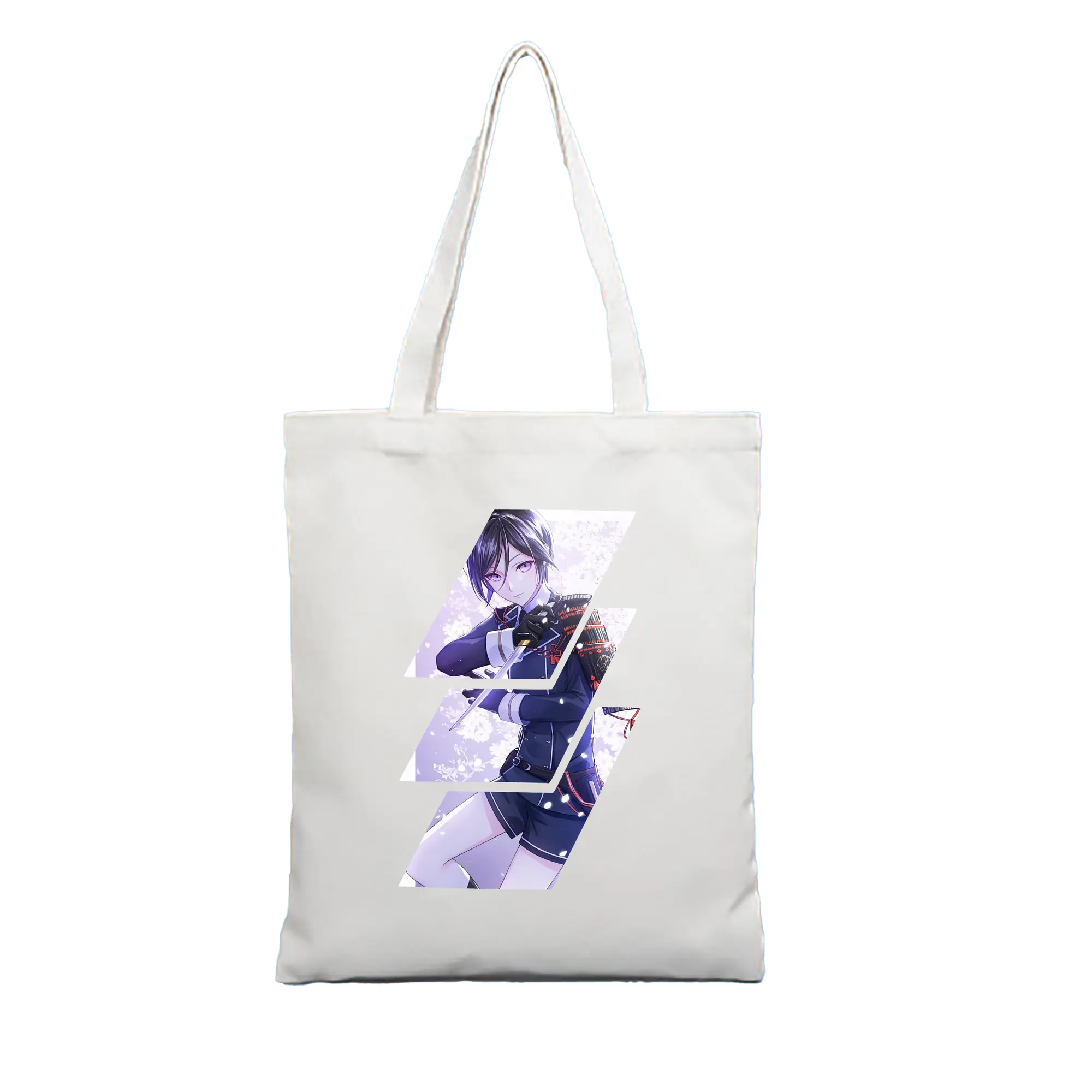 刀剣乱舞 グッズ,薬研藤四郎 - 縦型キャンバス手提げバッグ（トートバッグ） ・ キャンバス素材 ・ ショッピング用 ・ 軽量 丈夫 お手入れ簡単
