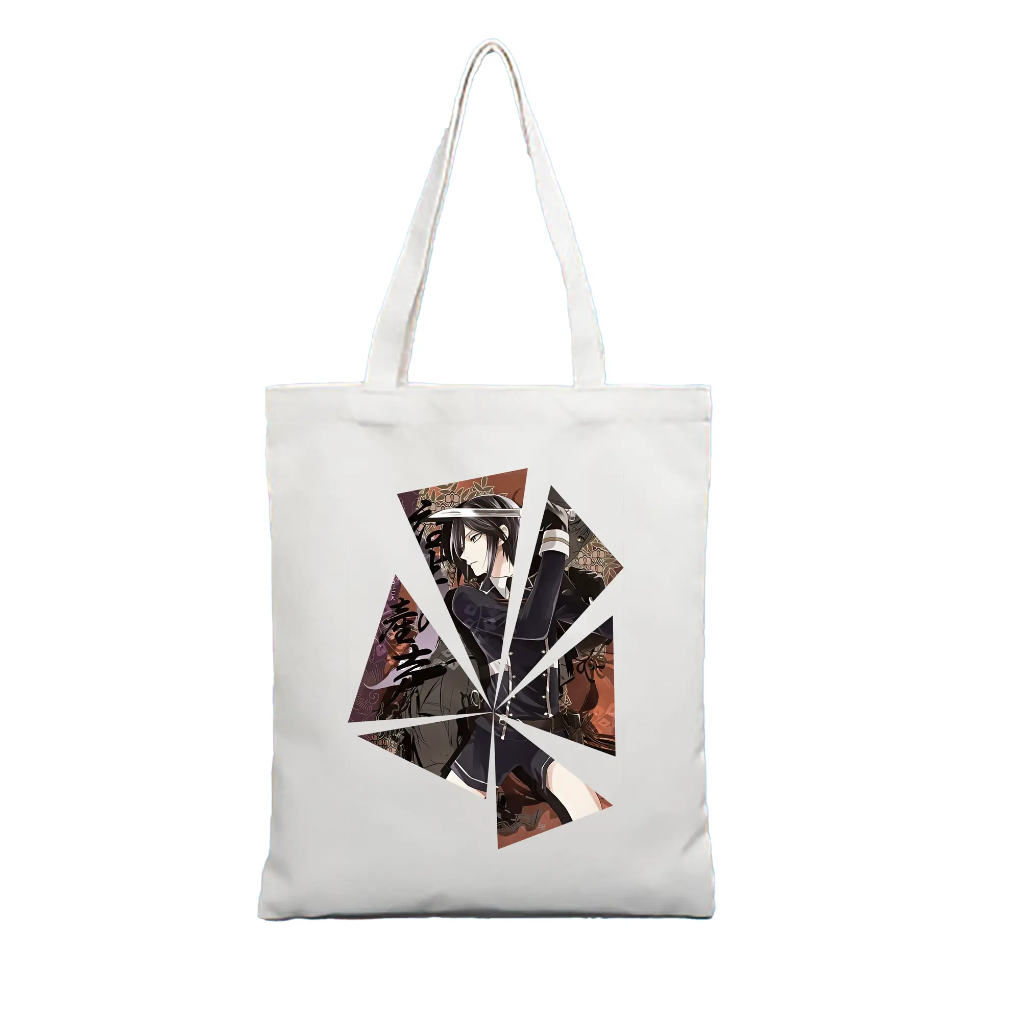 刀剣乱舞 グッズ,薬研藤四郎 - 縦型キャンバス手提げバッグ（トートバッグ） ・ キャンバス素材 ・ ショッピング用 ・ 軽量 丈夫 お手入れ簡単
