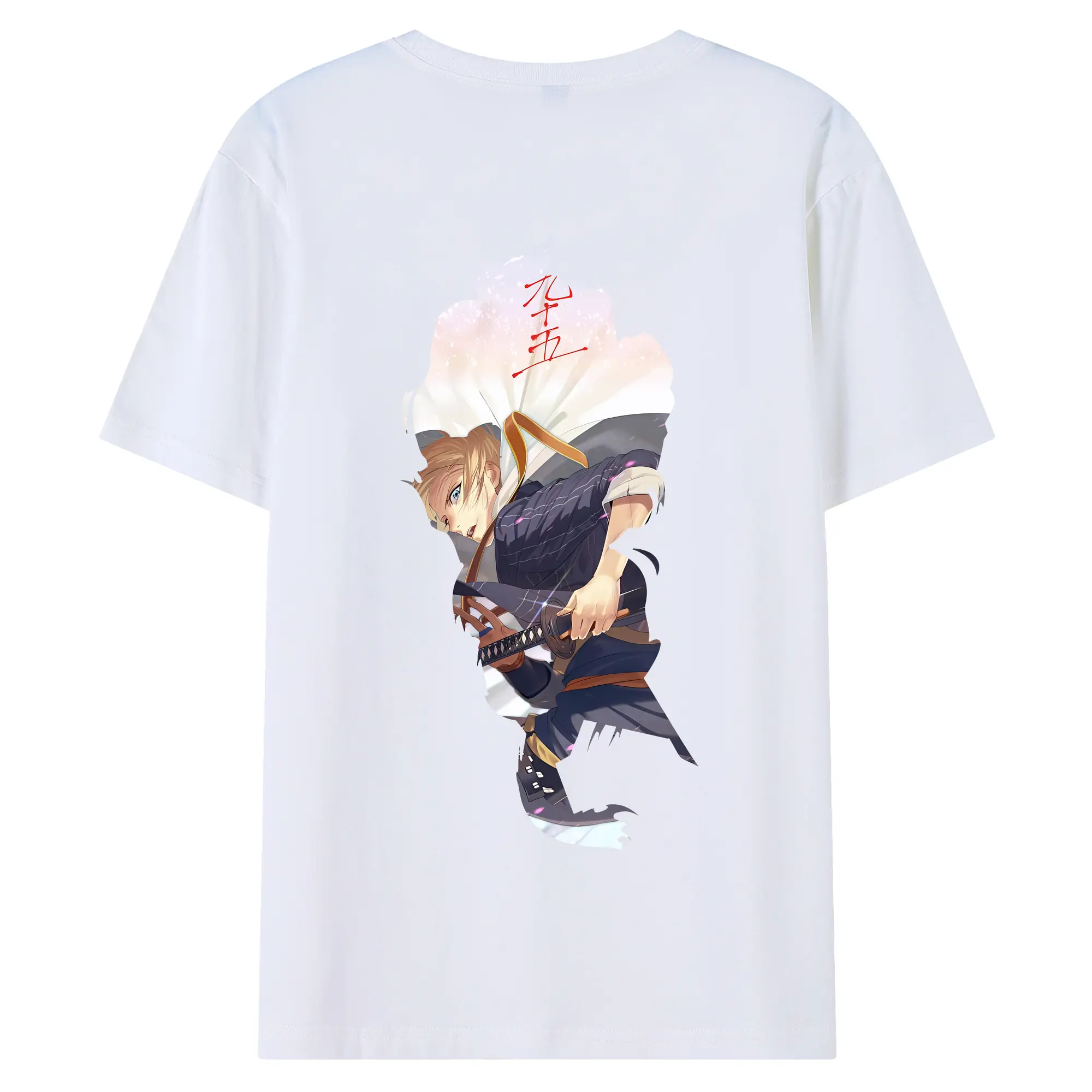 刀剣乱舞 グッズ,山姥切国広 - 綿100％ 半袖Tシャツ ・ バックプリント ・ 快適 通気性 ・ 日常使い 散歩 スポーツ用