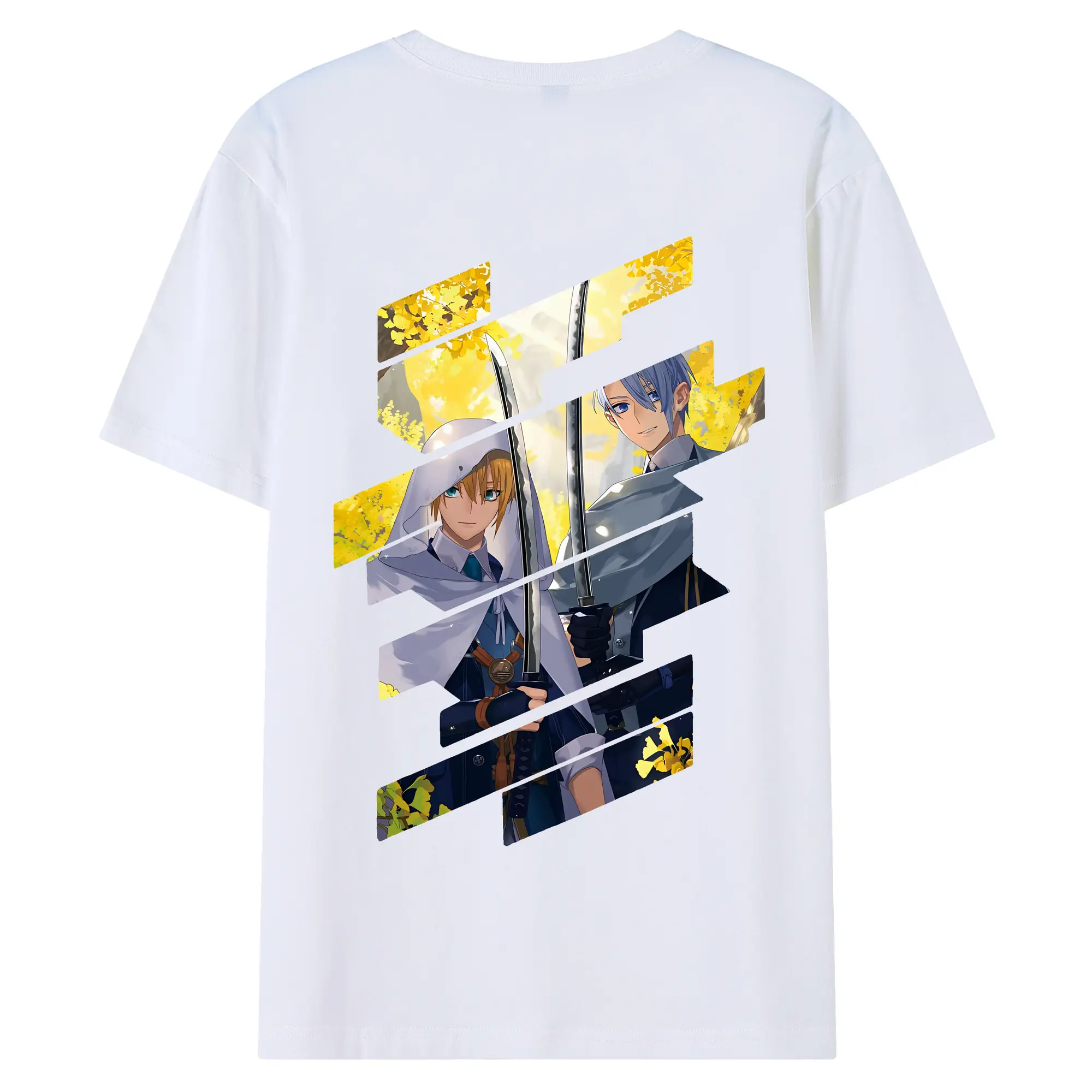 刀剣乱舞 グッズ,山姥切国広 - 綿100％ 半袖Tシャツ ・ バックプリント ・ 快適 通気性 ・ 日常使い 散歩 スポーツ用