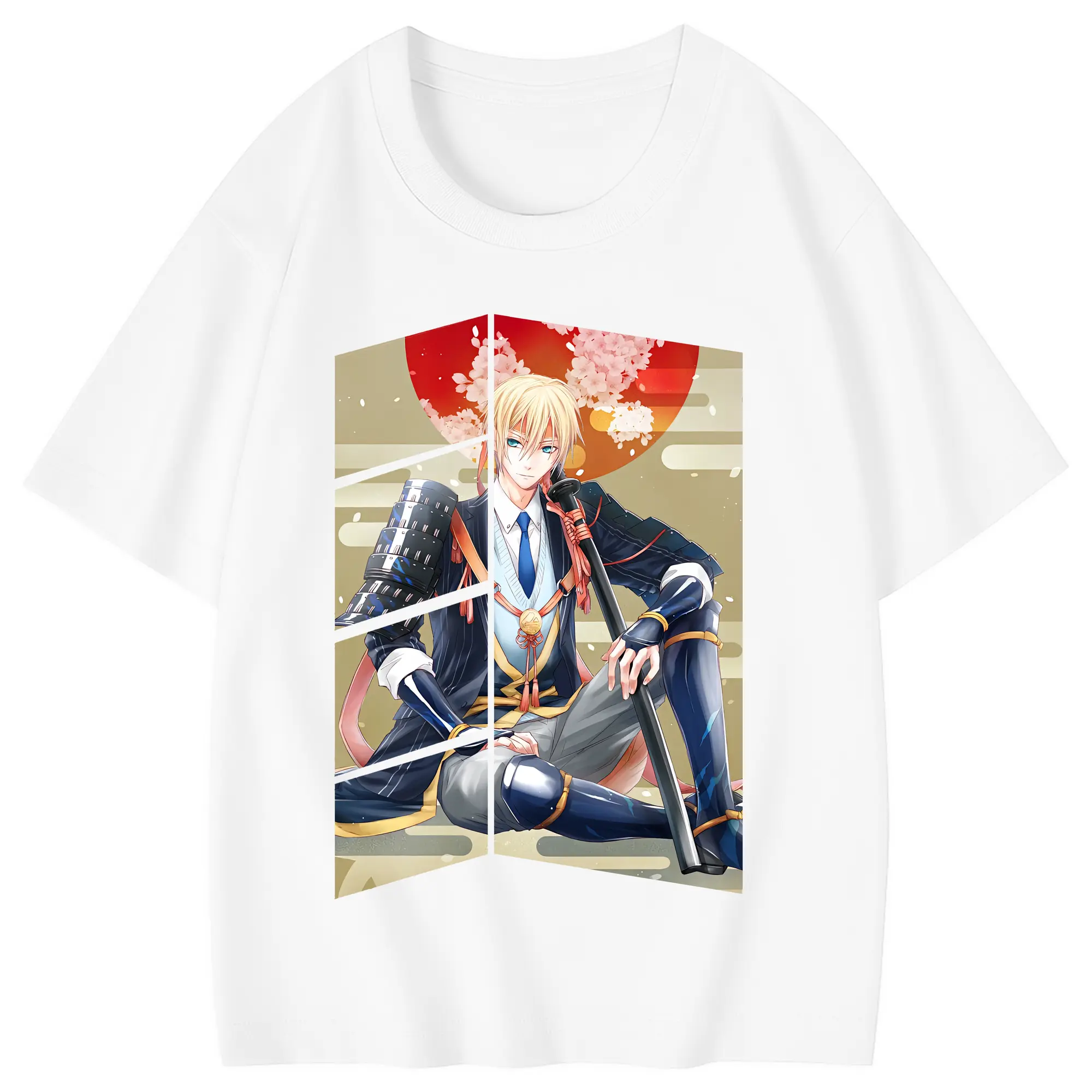 刀剣乱舞 グッズ,山姥切国広 - 綿100％ キッズTシャツ ・ フロントプリント ・ 快適 通気性 ・ スポーツ カジュアル 散歩用