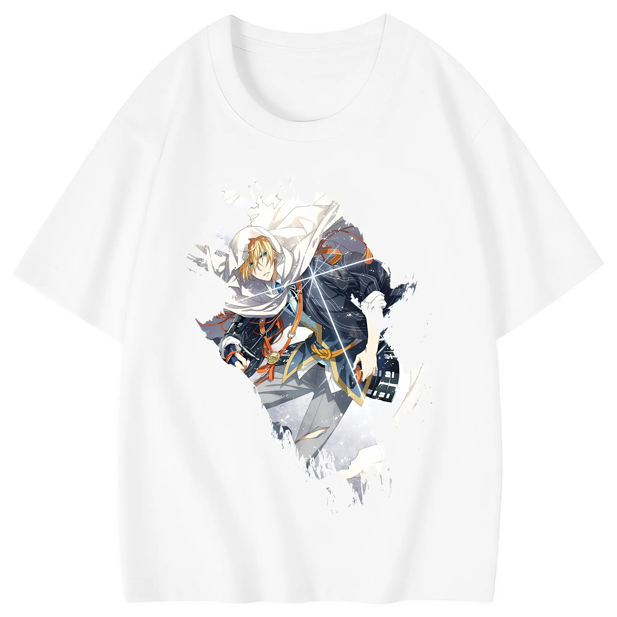 刀剣乱舞 グッズ,山姥切国広 - 綿100％ キッズTシャツ ・ フロントプリント ・ 快適 通気性 ・ スポーツ カジュアル 散歩用