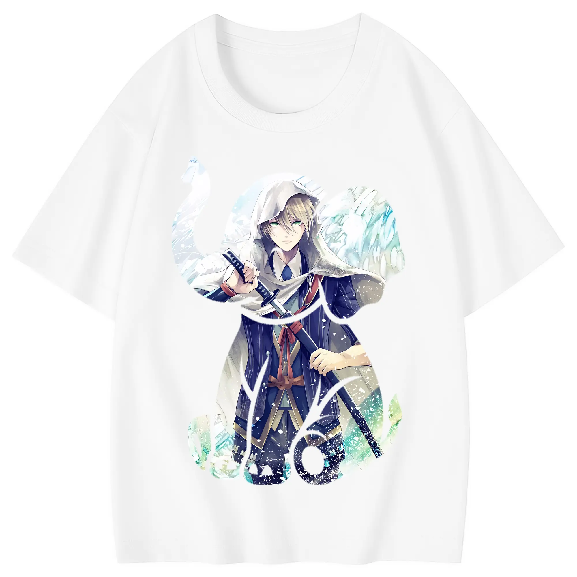 刀剣乱舞 グッズ,山姥切国広 - 綿100％ キッズTシャツ ・ フロントプリント ・ 快適 通気性 ・ スポーツ カジュアル 散歩用
