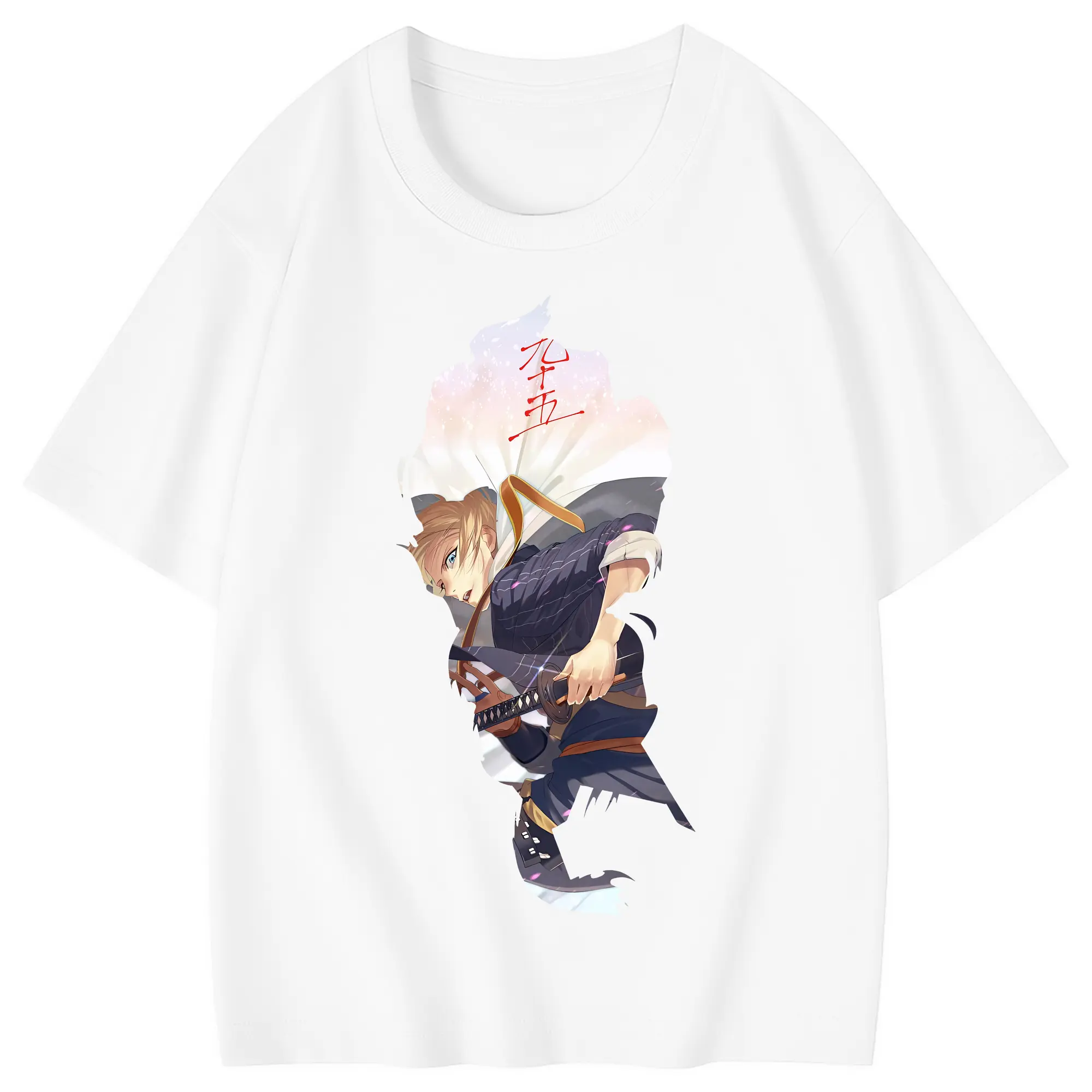 刀剣乱舞 グッズ,山姥切国広 - 綿100％ キッズTシャツ ・ フロントプリント ・ 快適 通気性 ・ スポーツ カジュアル 散歩用