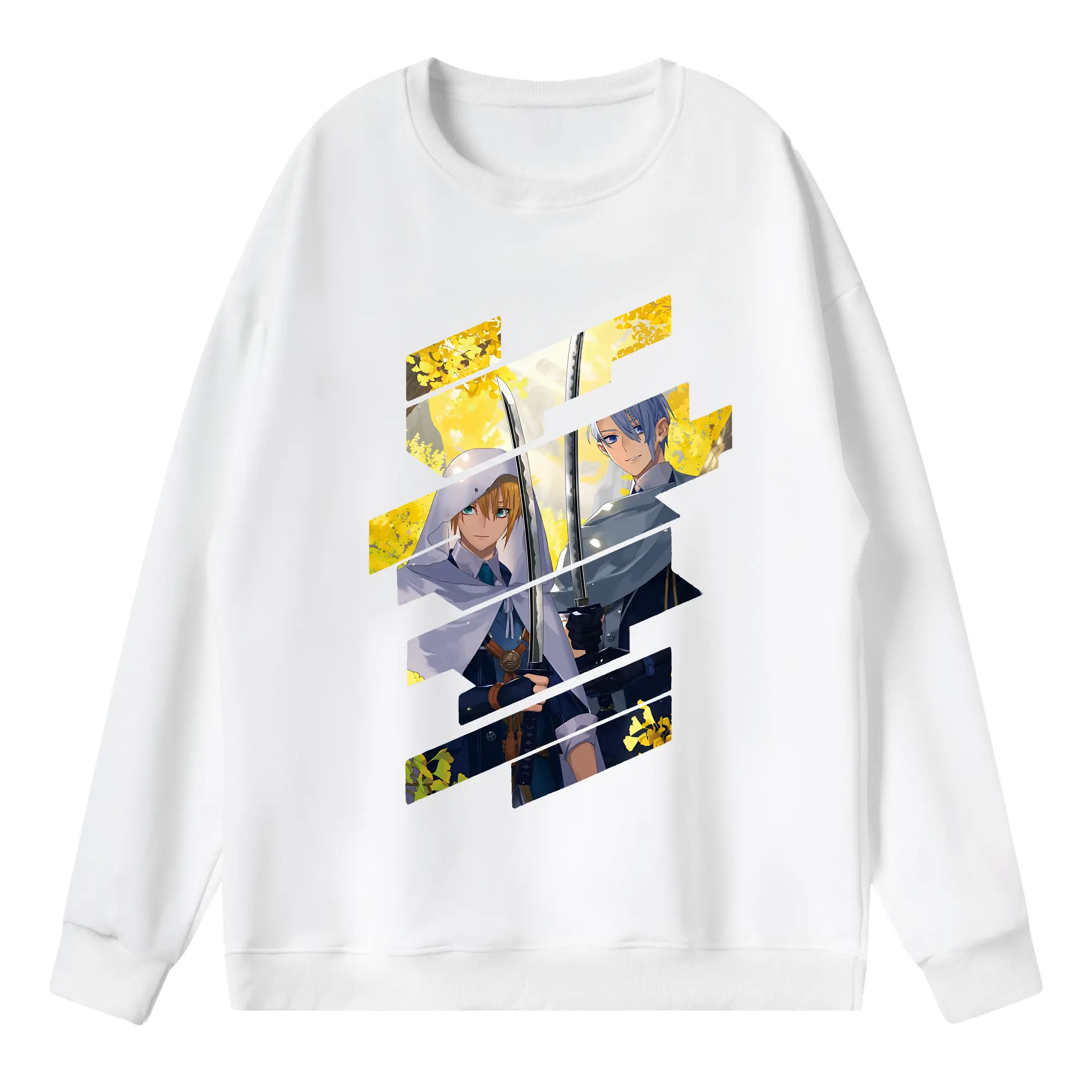 刀剣乱舞 グッズ,山姥切国広 - 薄手 クルーネック スウェット 裏毛260g · ポリエステル 春秋向け カジュアル 男女兼用 · トレーナー デイリー スポーツ 散歩に最適
