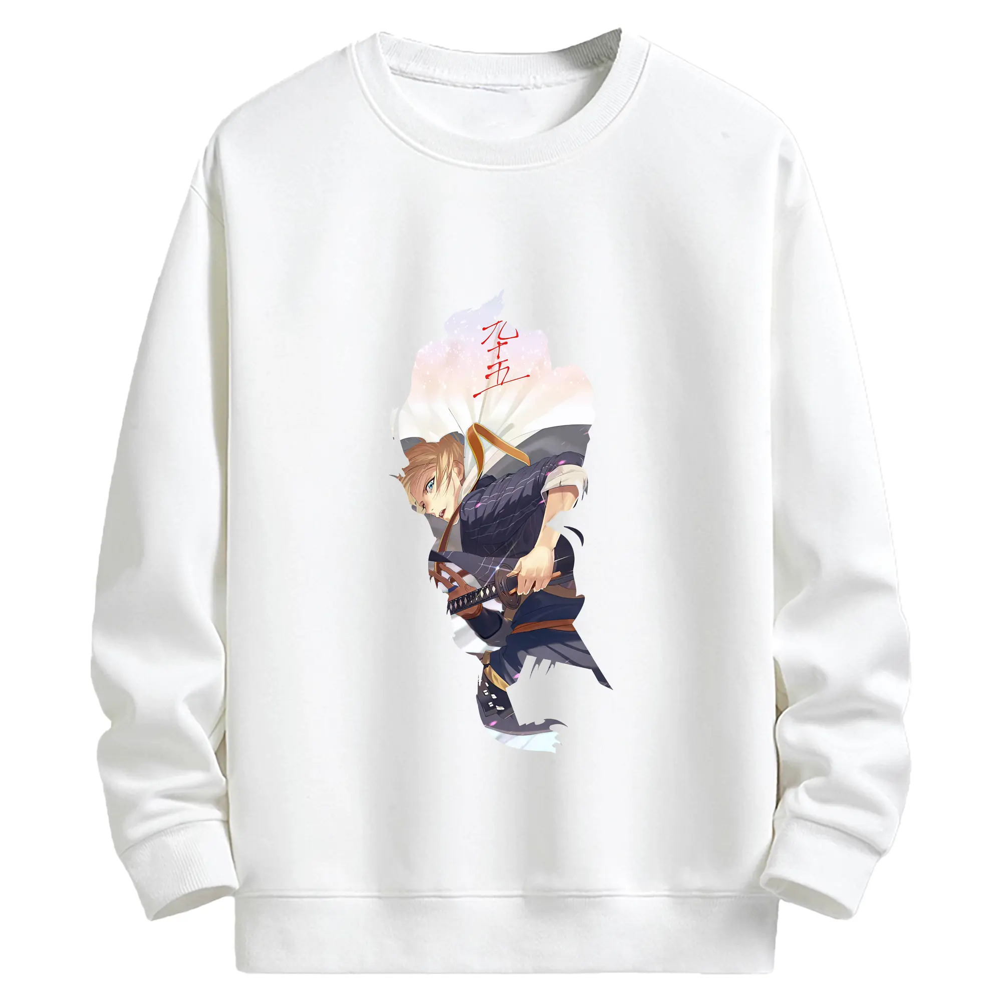 刀剣乱舞 グッズ,山姥切国広 - キッズ クルーネックスウェットシャツ ・ フロントプリント ・ 綿80％ ポリエステル20％ ・ 快適 通学 スポーツ 日常使い お散歩用