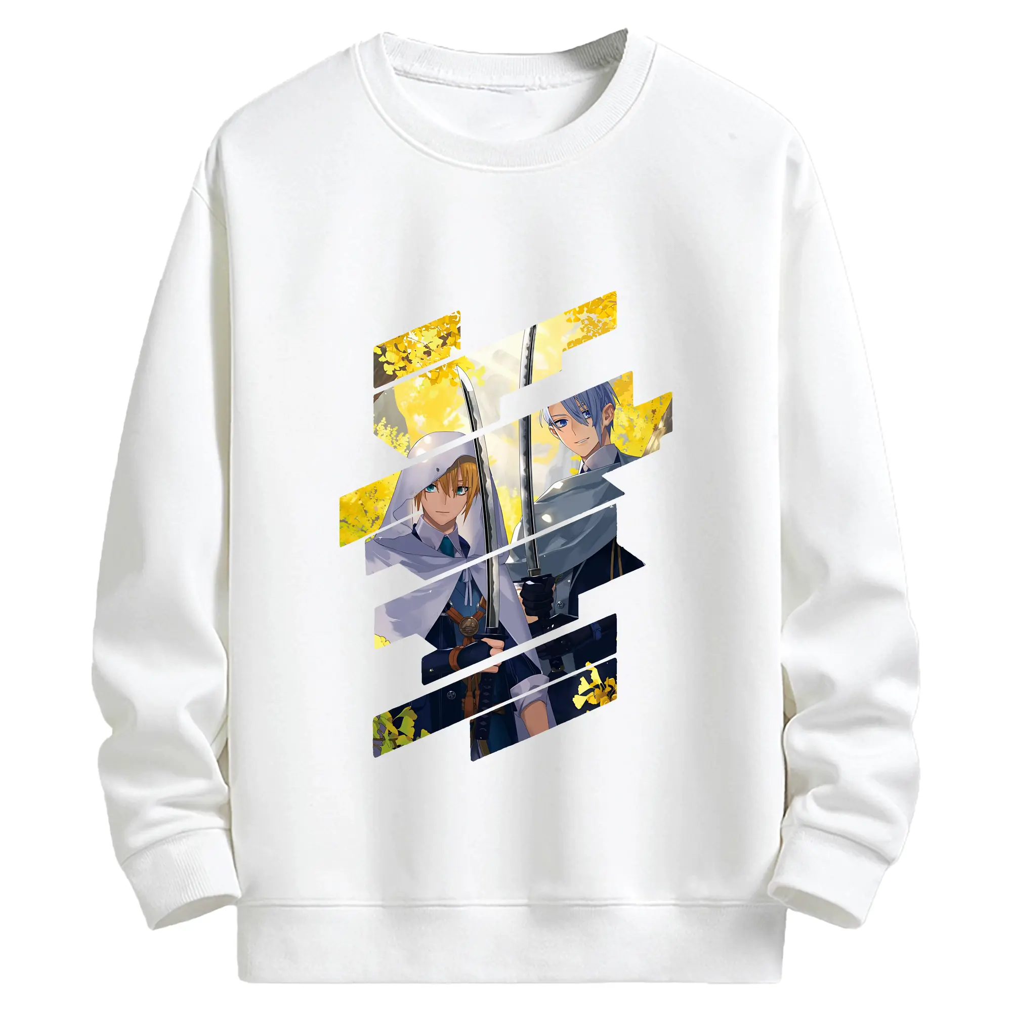 刀剣乱舞 グッズ,山姥切国広 - キッズ クルーネックスウェットシャツ ・ フロントプリント ・ 綿80％ ポリエステル20％ ・ 快適 通学 スポーツ 日常使い お散歩用