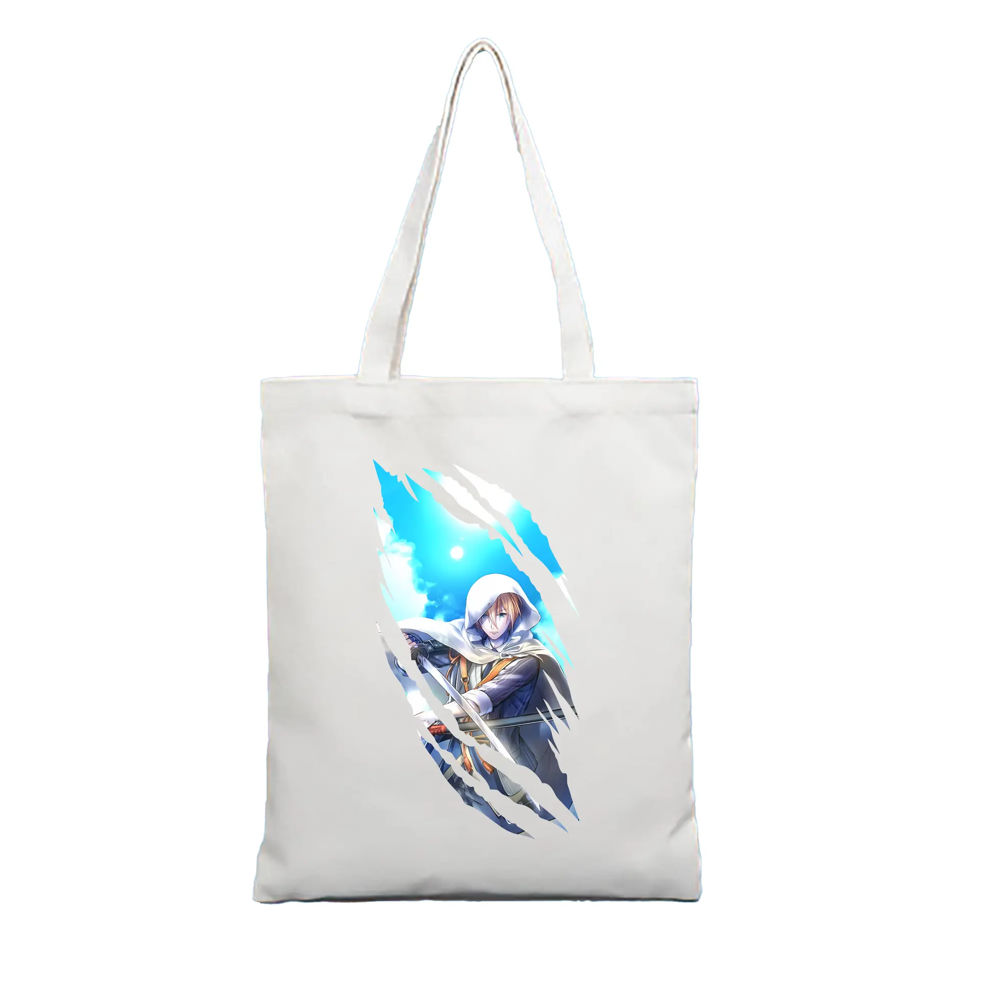 刀剣乱舞 グッズ,山姥切国広 - 縦型キャンバス手提げバッグ（トートバッグ） ・ キャンバス素材 ・ ショッピング用 ・ 軽量 丈夫 お手入れ簡単