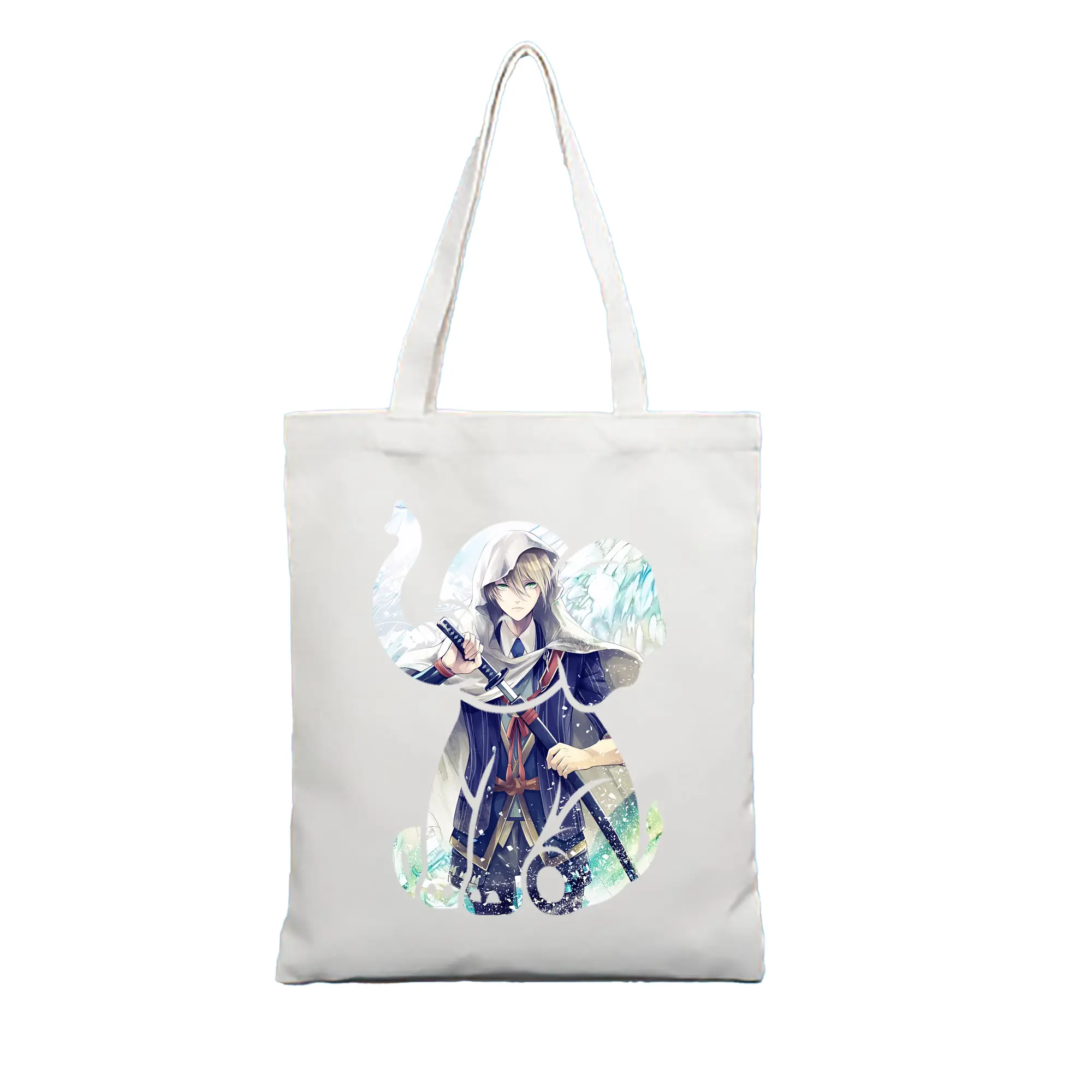刀剣乱舞 グッズ,山姥切国広 - 縦型キャンバス手提げバッグ（トートバッグ） ・ キャンバス素材 ・ ショッピング用 ・ 軽量 丈夫 お手入れ簡単