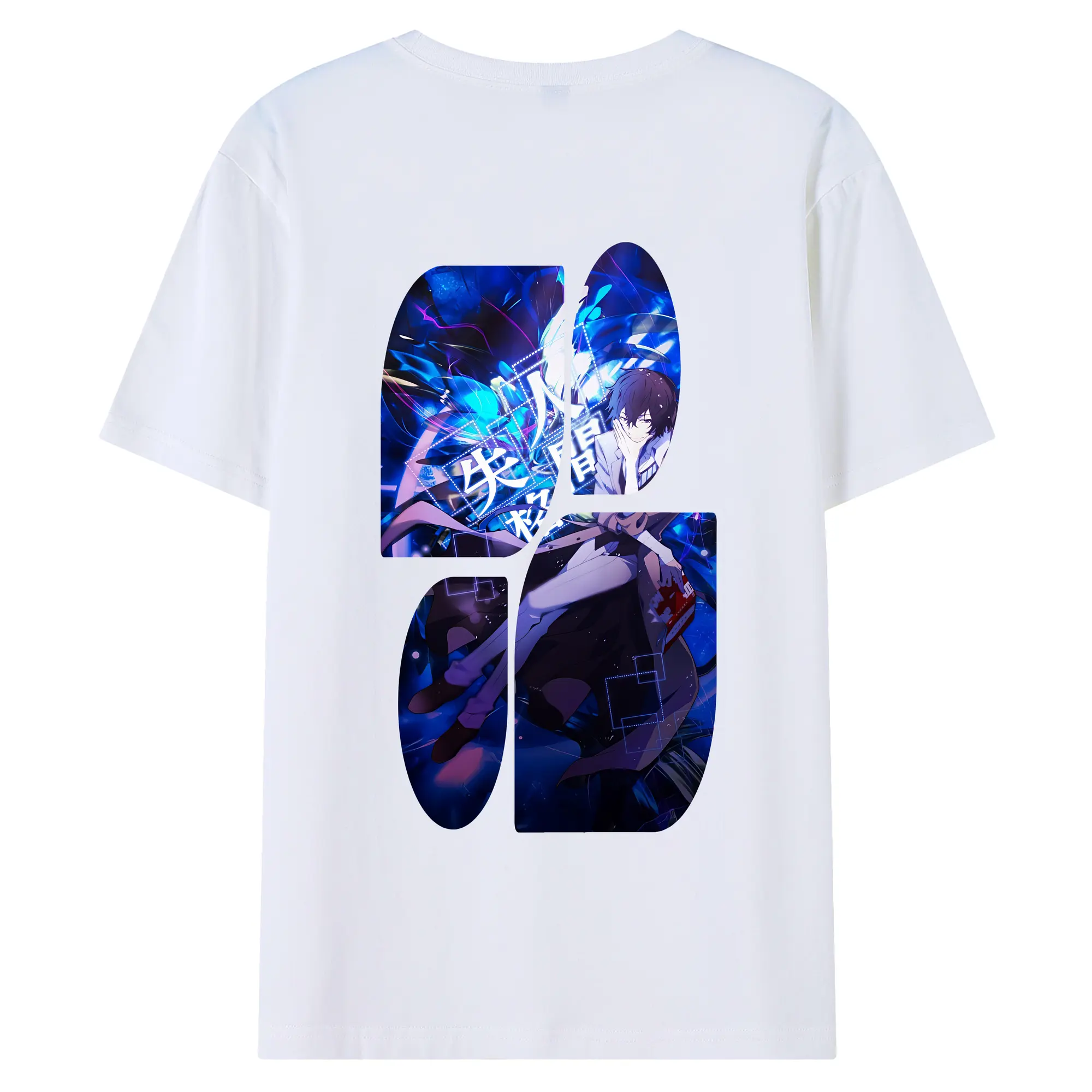 文豪ストレイドッグス グッズ,太宰治 - 綿100％ 半袖Tシャツ ・ バックプリント ・ 快適 通気性 ・ 日常使い 散歩 スポーツ用