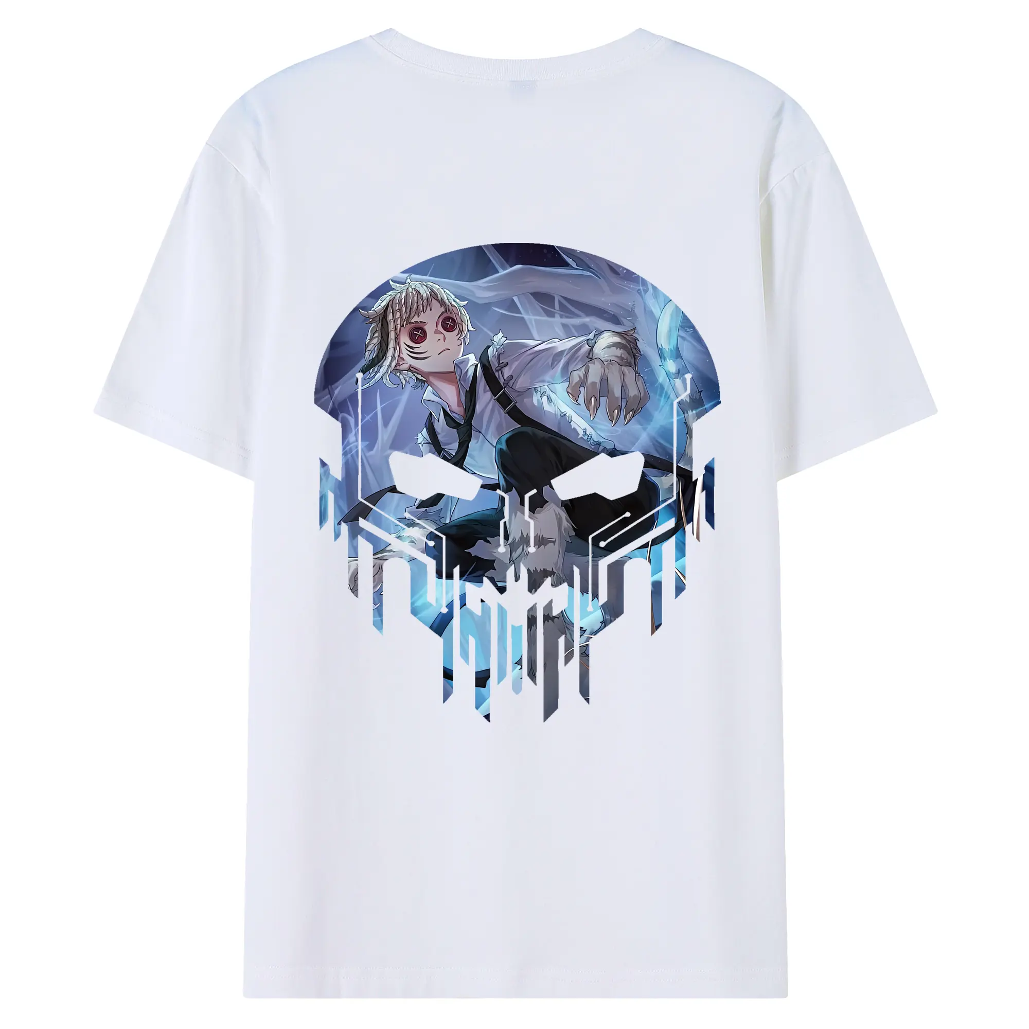 文豪ストレイドッグス グッズ,中島敦 - 綿100％ 半袖Tシャツ ・ バックプリント ・ 快適 通気性 ・ 日常使い 散歩 スポーツ用