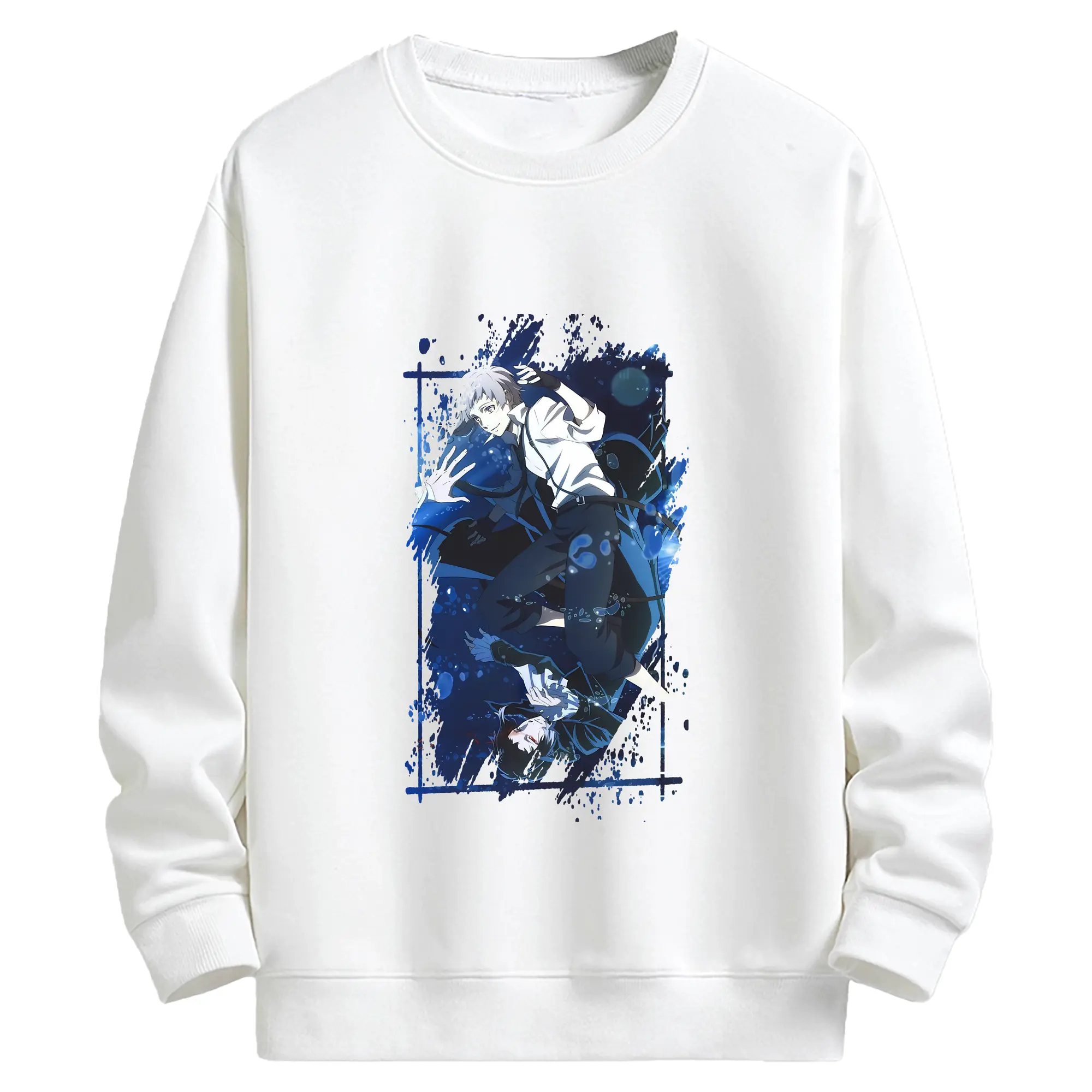 文豪ストレイドッグス グッズ,中島敦 - キッズ クルーネックスウェットシャツ ・ フロントプリント ・ 綿80％ ポリエステル20％ ・ 快適 通学 スポーツ 日常使い お散歩用