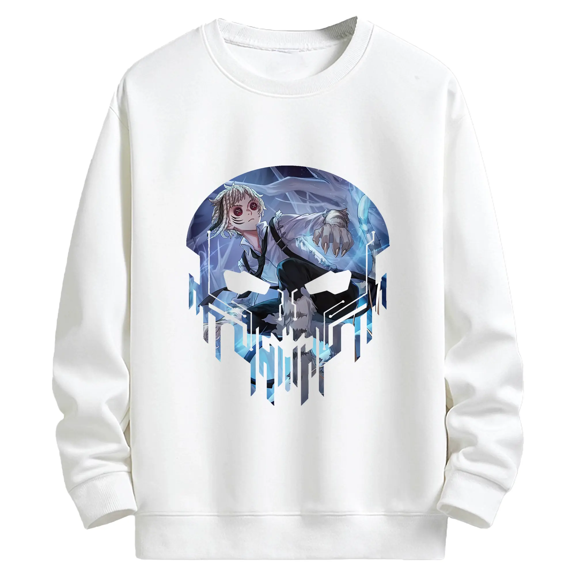 文豪ストレイドッグス グッズ,中島敦 - キッズ クルーネックスウェットシャツ ・ フロントプリント ・ 綿80％ ポリエステル20％ ・ 快適 通学 スポーツ 日常使い お散歩用