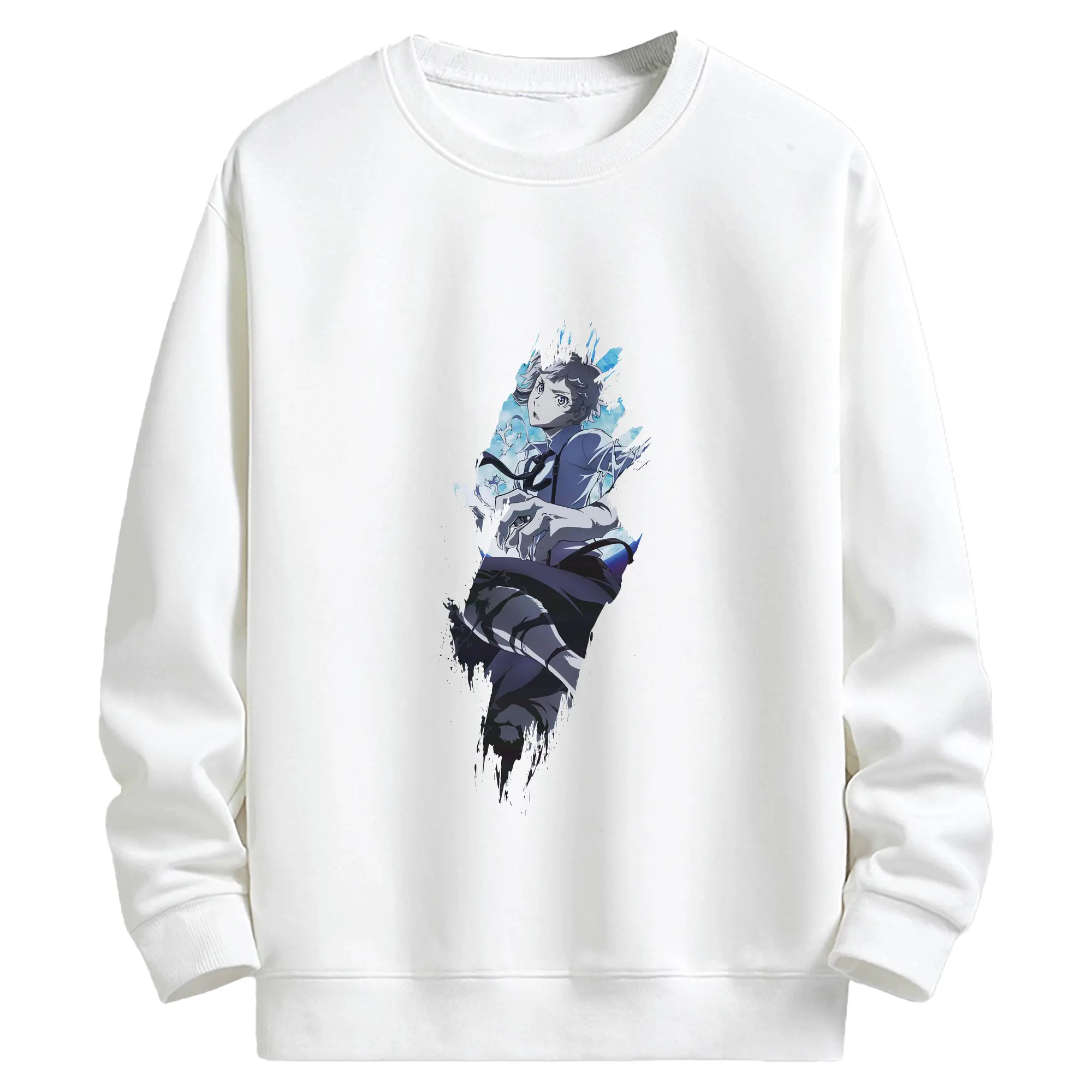 文豪ストレイドッグス グッズ,中島敦 - キッズ クルーネックスウェットシャツ ・ フロントプリント ・ 綿80％ ポリエステル20％ ・ 快適 通学 スポーツ 日常使い お散歩用